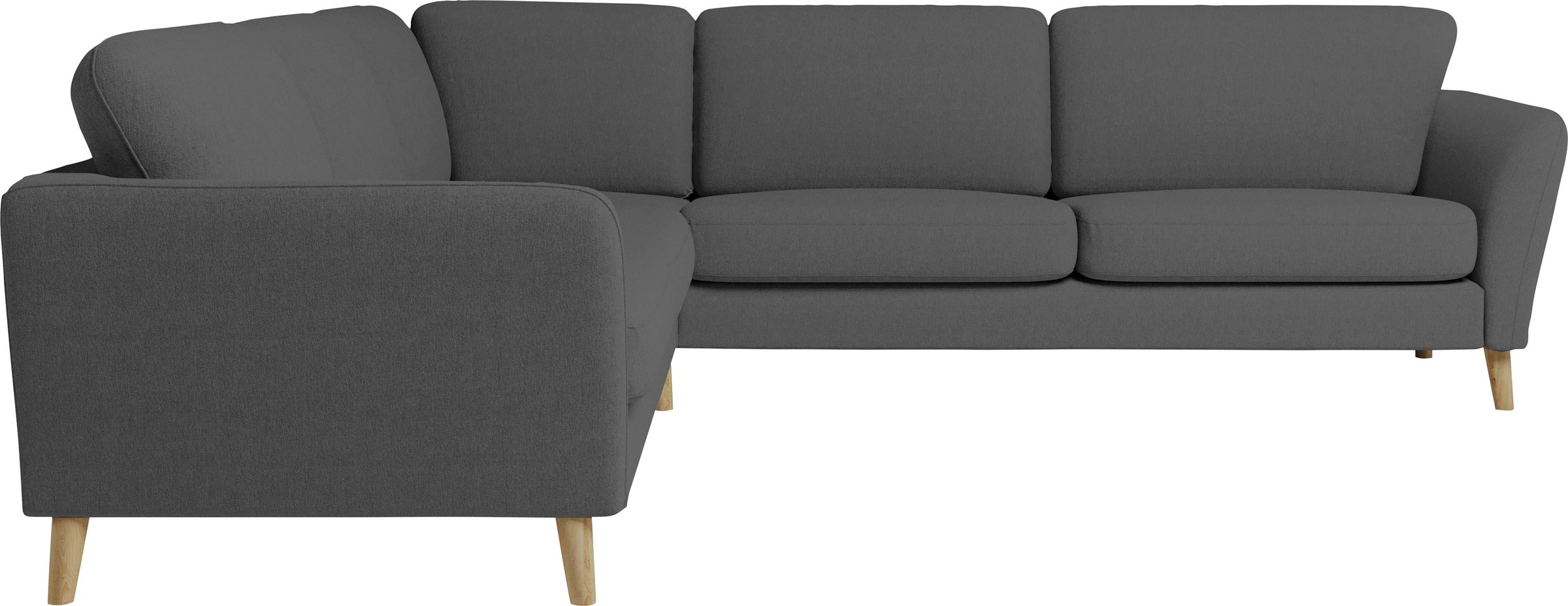 Home affaire Ecksofa "MARSEILLE 278/278 cm, L-Form, Webstoff, Flachgewebe, günstig online kaufen