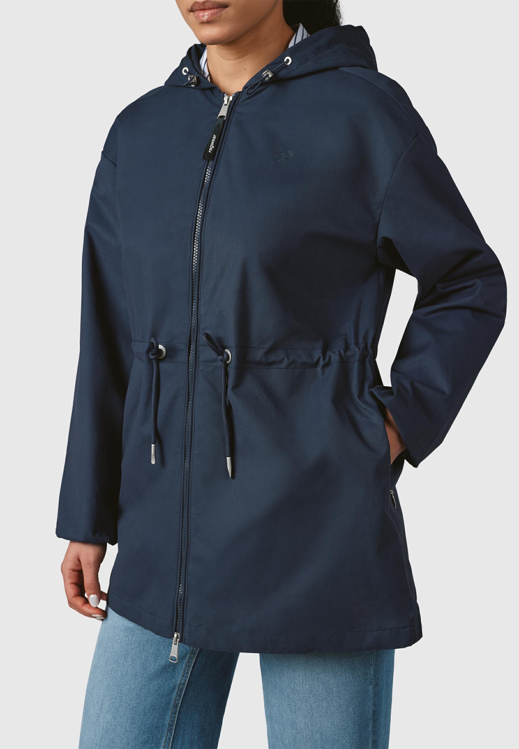 Ragwear Outdoorjacke »Monadissimo B«, mit Kapuze, Leichte Kapuzenjacke mit Taillenzugband