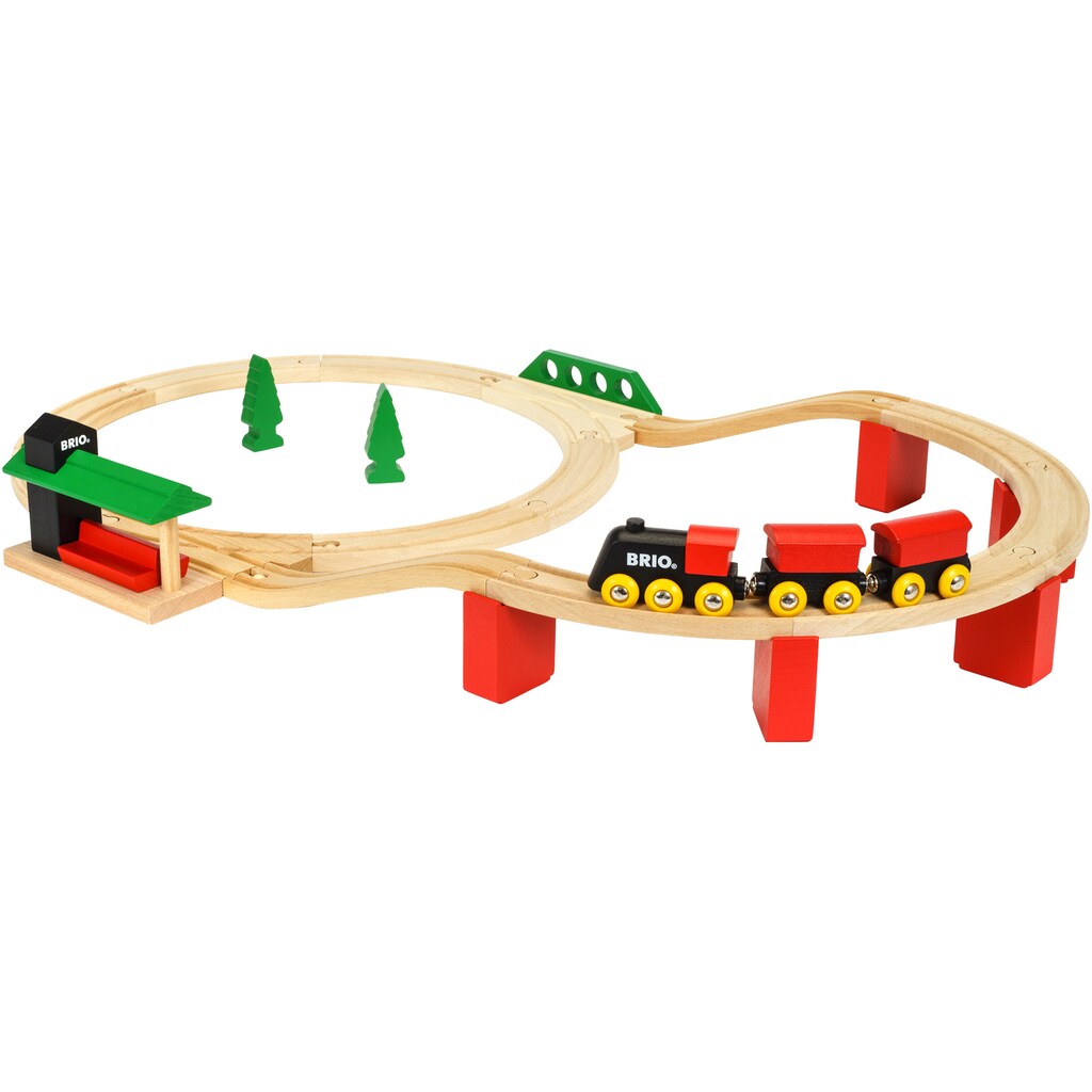 BRIO® Spielzeug-Eisenbahn »Classic Deluxe-Set«, (Set), FSC®- schützt Wald - weltweit