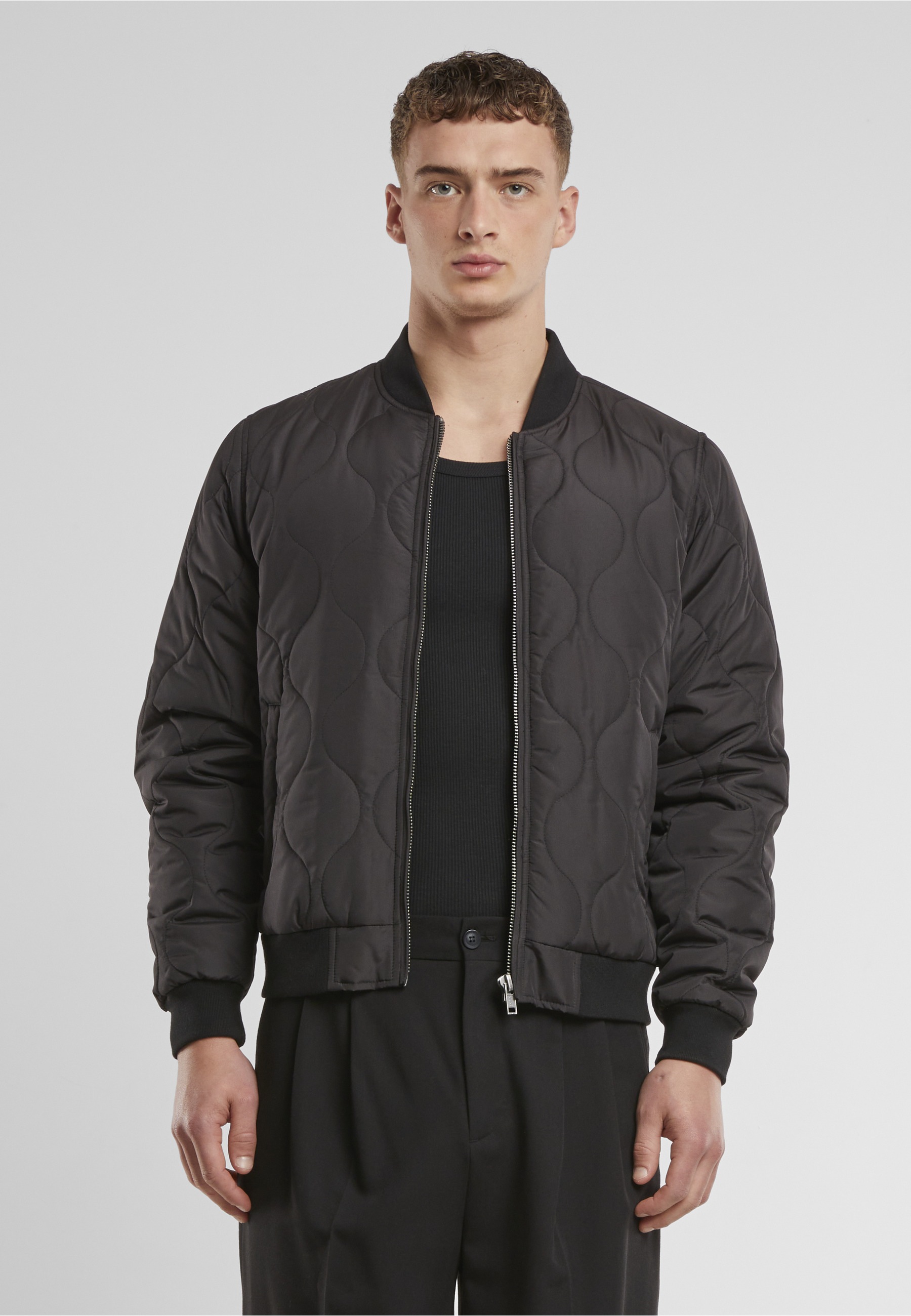 URBAN CLASSICS Bomberjacke »Urban Classics Onion Quilted Bomber« 1 Stk. tlg. ohne Kapuze