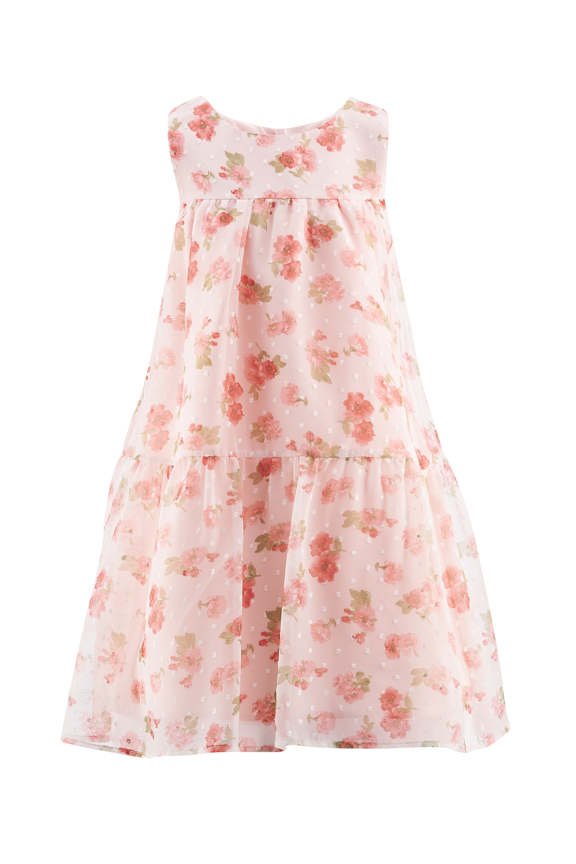 Sommerkleid HAPPY GIRLS "Mädchenkleid", Mädchen, Gr. 104, EURO-Größen, pink, Stoff, 100% Polyester, normal, Kleider Sommerkleid