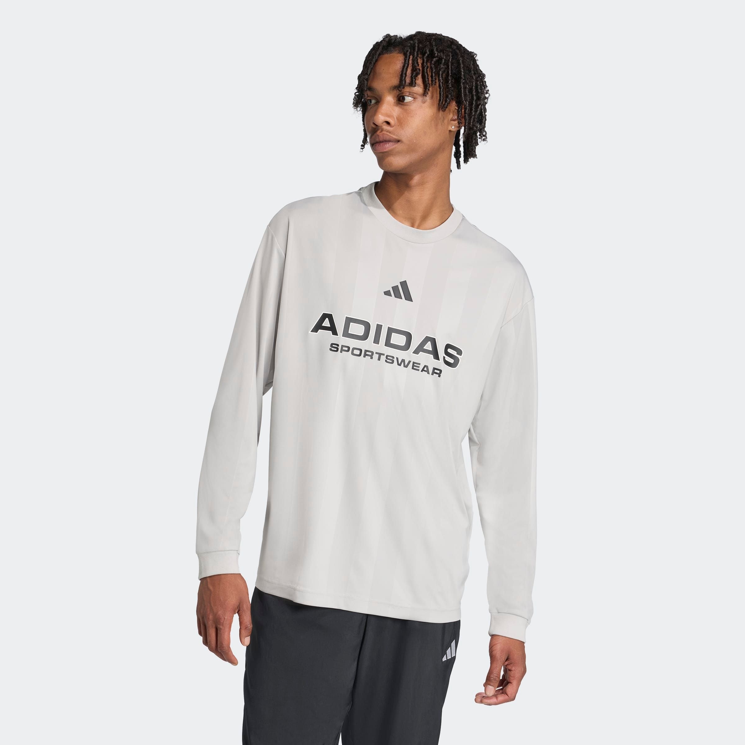 adidas Sportswear Langarmshirt "LANGÄRMELIGES JERSEY AUS JACQUARD"