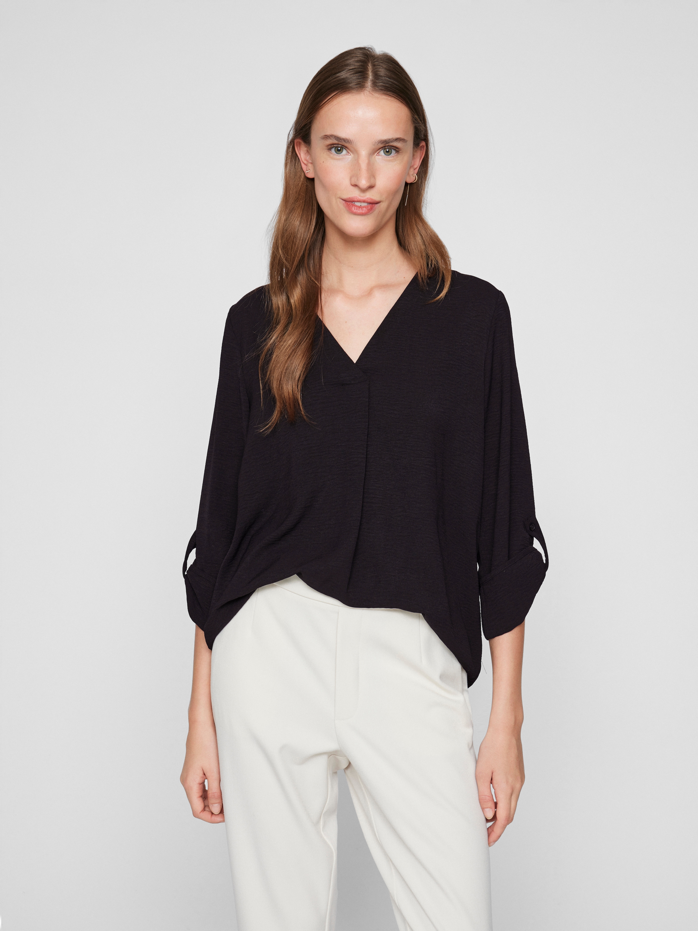 Vila Palaidinė »VIJOSA 3/4 V-NECK Marškinėl...