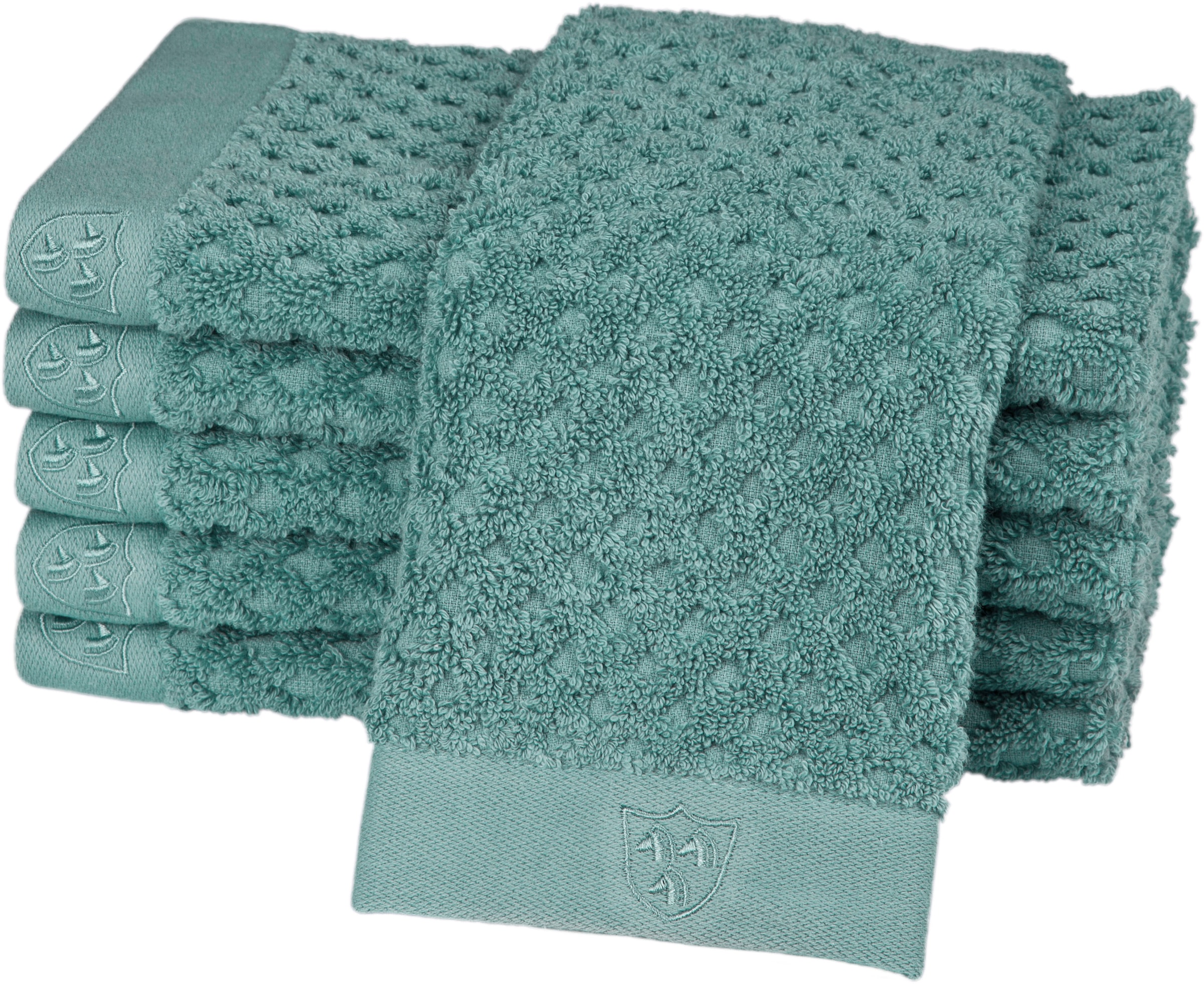 ROSS Gästehandtücher "Harmony" 100 % Baumwolle, Hoch Tief Struktur, viele F günstig online kaufen