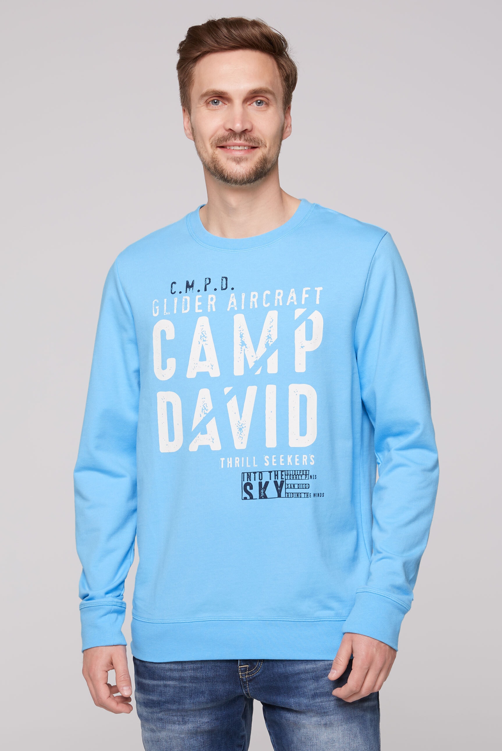 CAMP DAVID Sweater, mit Baumwolle