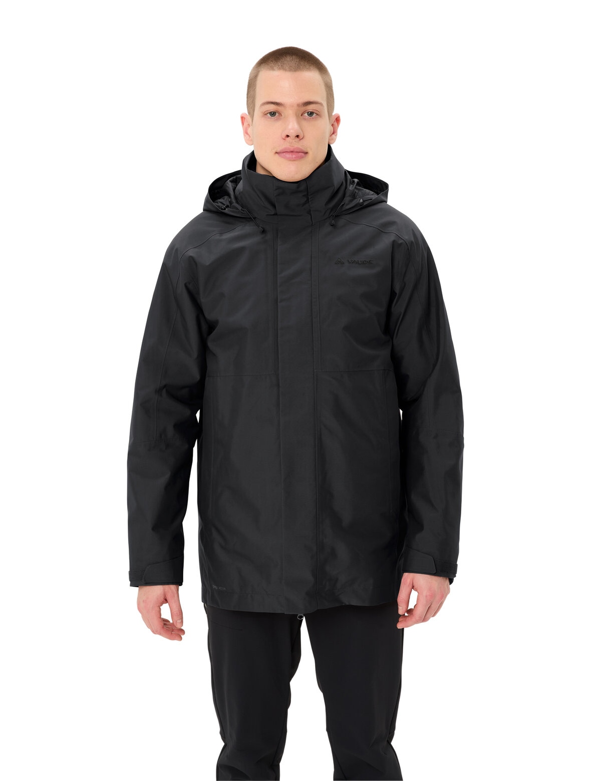 VAUDE "MENS IDRIS 3IN1 PARKA IV" 2 Stk. tlg. mit regulierbarer Kapuze, mit drei Taschen, Innenjacke aus Fleece
