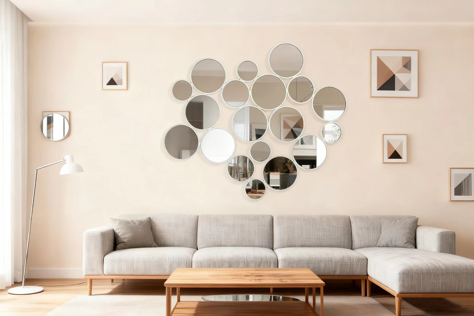 OTTO home Dekospiegel »Malisa« Wandspiegel aus 19 Elementen, modern, glamourös