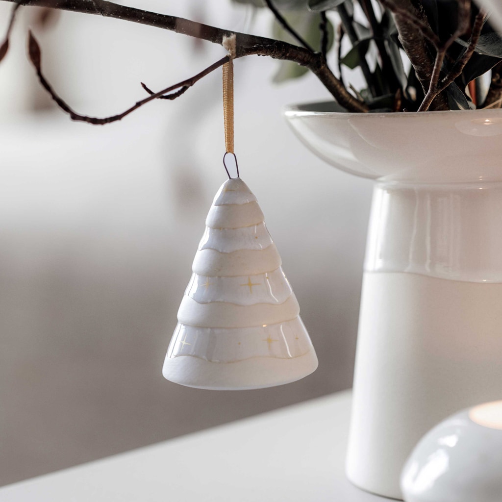 like. by Villeroy & Boch Weihnachtsfigur »Ornamente Tannenbaum Winter Glow 6er Set beige«