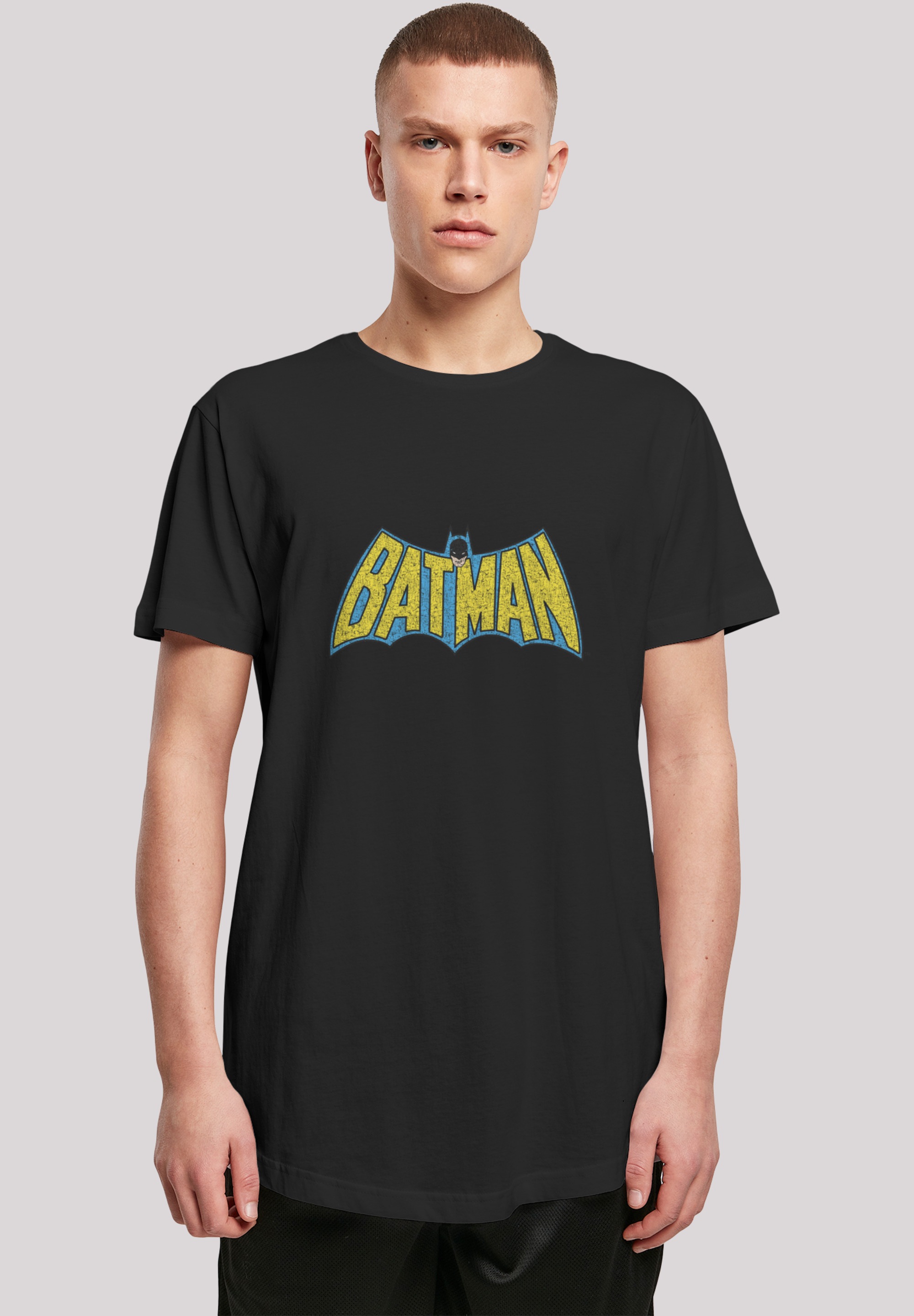 F4NT4STIC T-Shirt »DC Comics Superhelden Batman Crackle Logo« Print