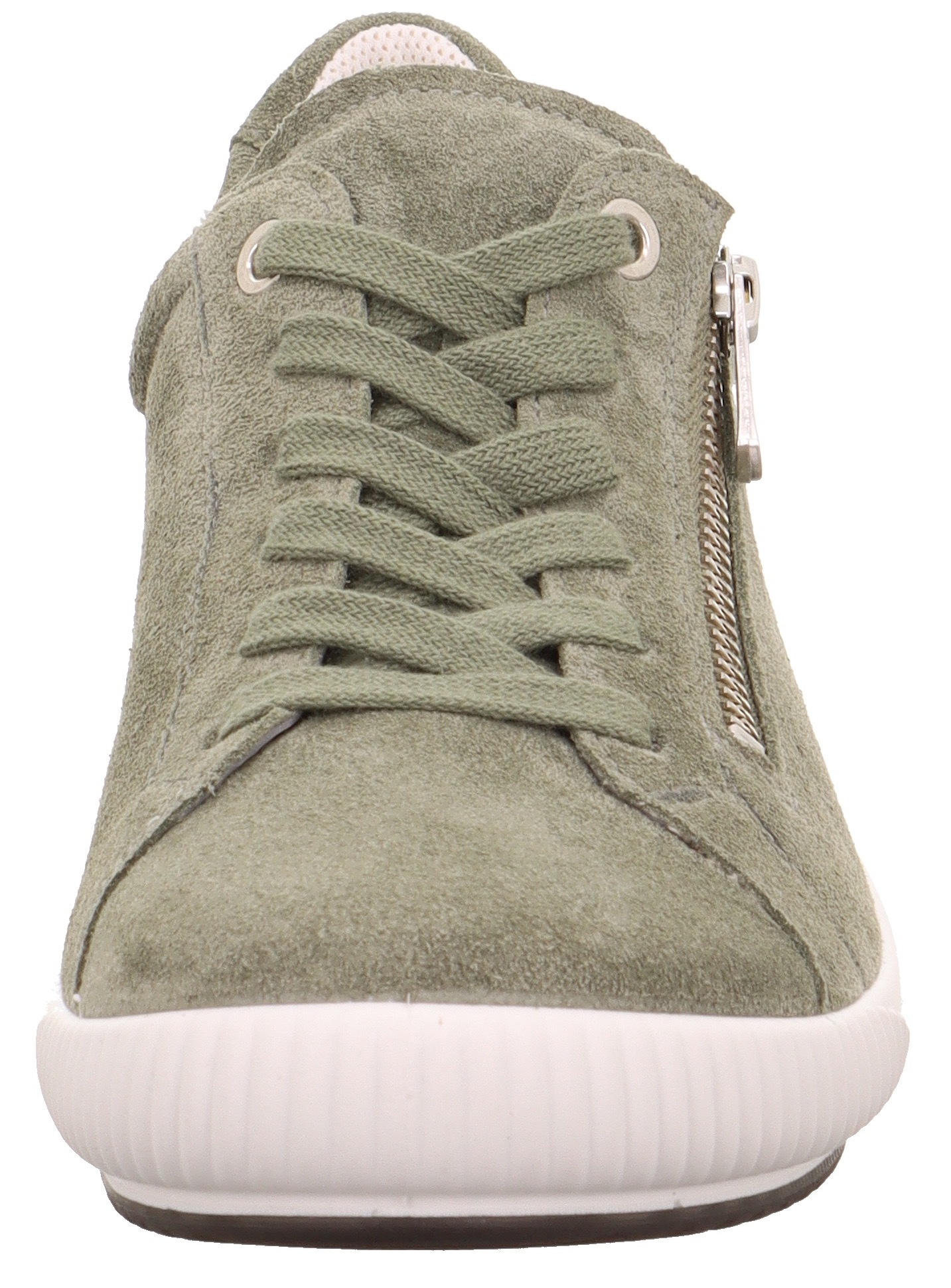 Sneaker LEGERO "TANARO 5.0", Damen, Gr. 38, grün (oliv), Veloursleder, unifarben, Schuhe Sneaker, Komfortschuh, Freizeitschuh, Schnürschuh mit Reißverschluss 3