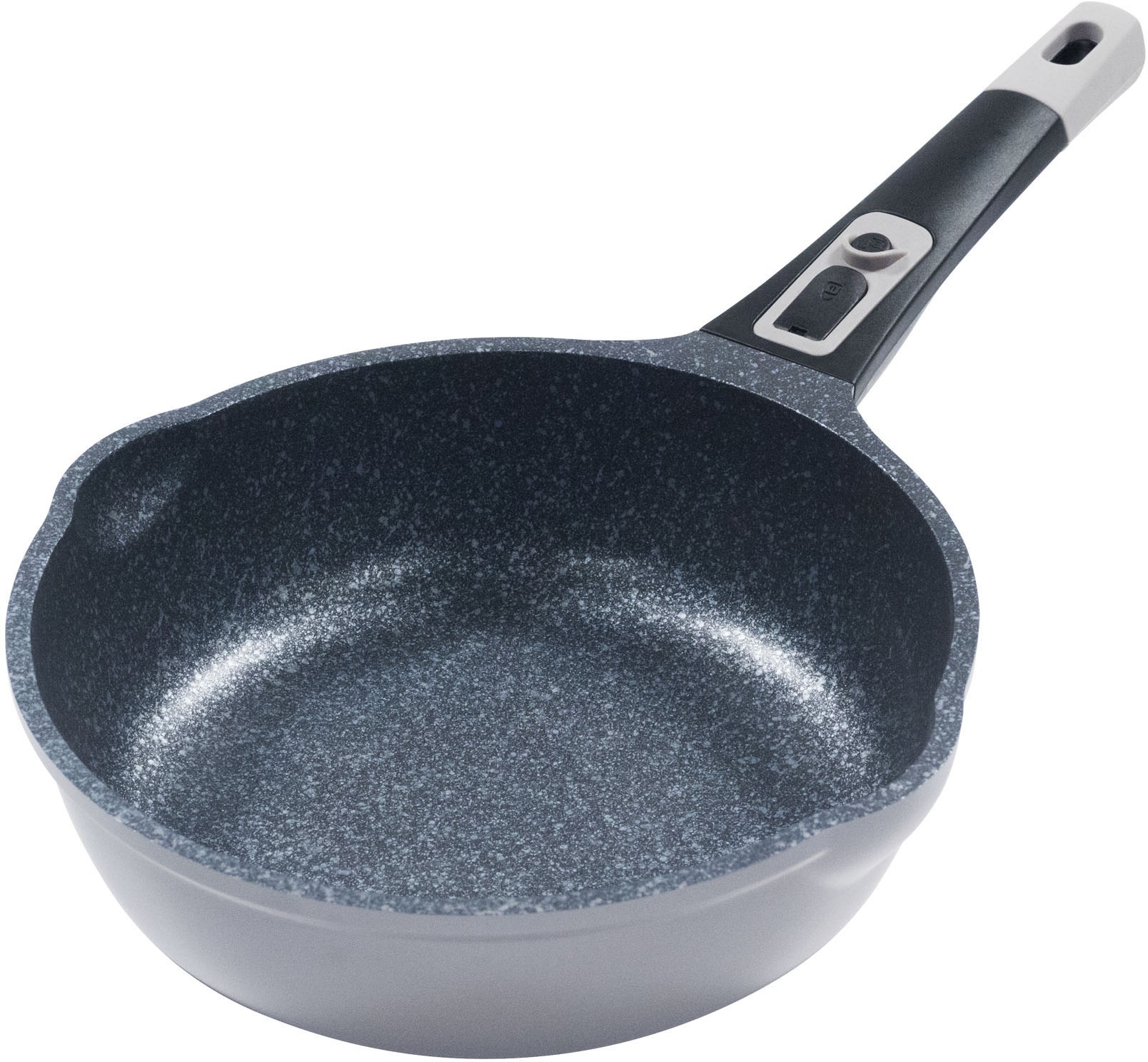 KING Bratpfanne »Küchenstart«, Aluminiumguss, (Set), Küchenmesser, Scheren, Besteck, Bratpfanne + Deckel Ø 24 cm,Induktion