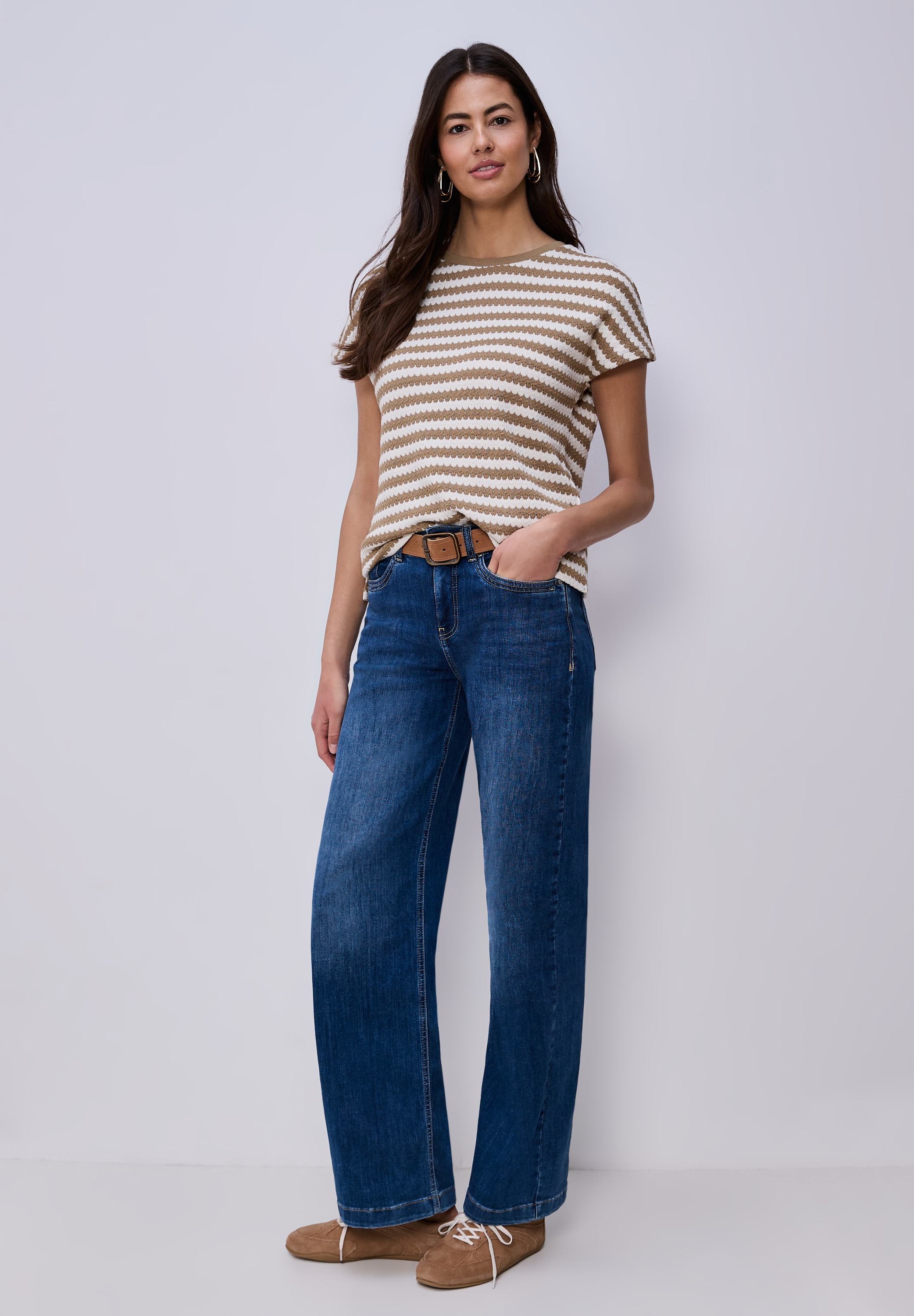 STREET ONE T-Shirt im Streifendesign