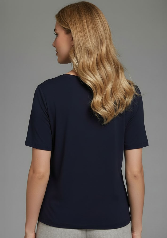 Bruno Banani T-Shirt mit  V-Ausschnitt, Brusttasche und Reißverschluss-Detail