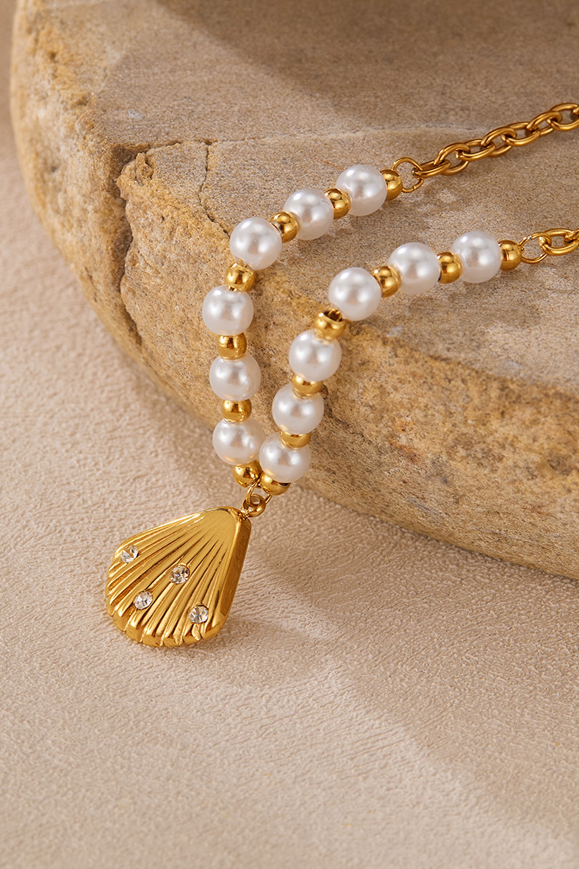 COLLEZIONE ALESSANDRO Kette mit Anhänger »Muschel« mit filigranem Muschel-Anhänger, golden