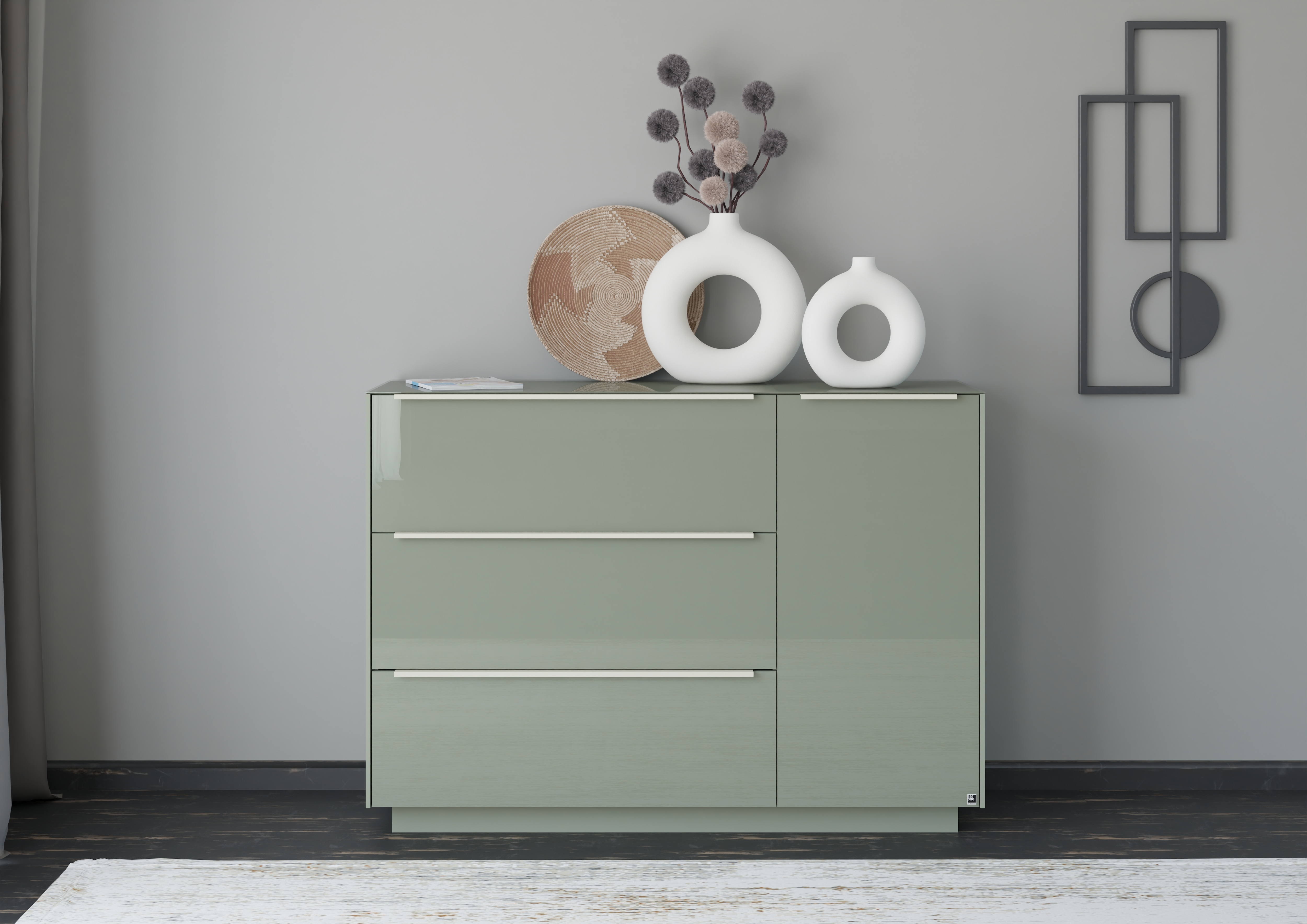 set one by Musterring Sideboard "Reno" 1 Stk. tlg. Mit Sockel in diversen Farben, 102 cm Höhe & Farbauswahl