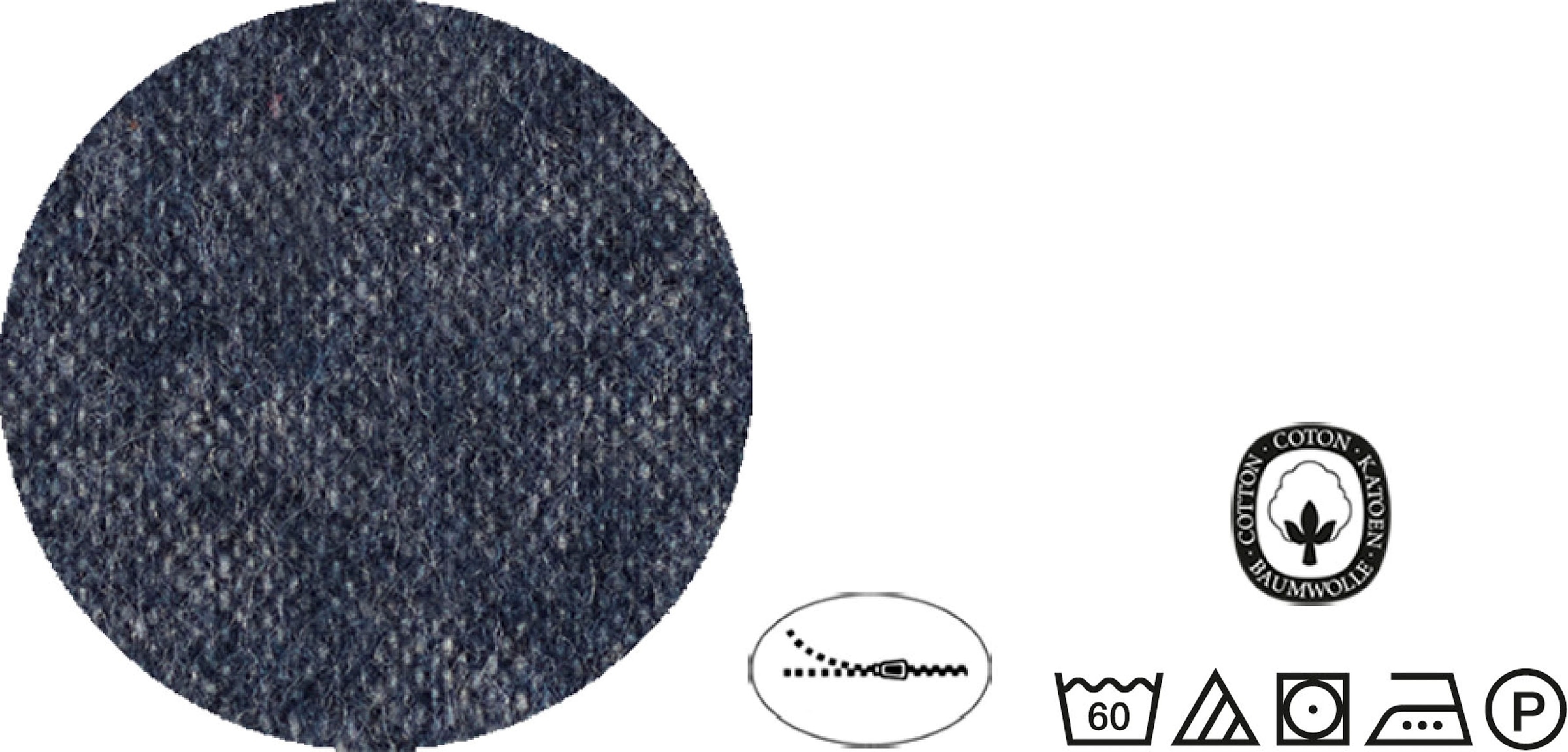 Biberna Wendebettwäsche »Hermal«, aus weicher, wohlig warmer Flanell (Biber) Qualität in Melange Optik, aus 100% Baumwolle, STANDARD 100 by OEKO-TEX® zertifiziert, Made in Germany