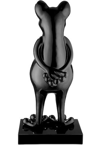 Tierfigur »Skulptur Frosch schwarz«
