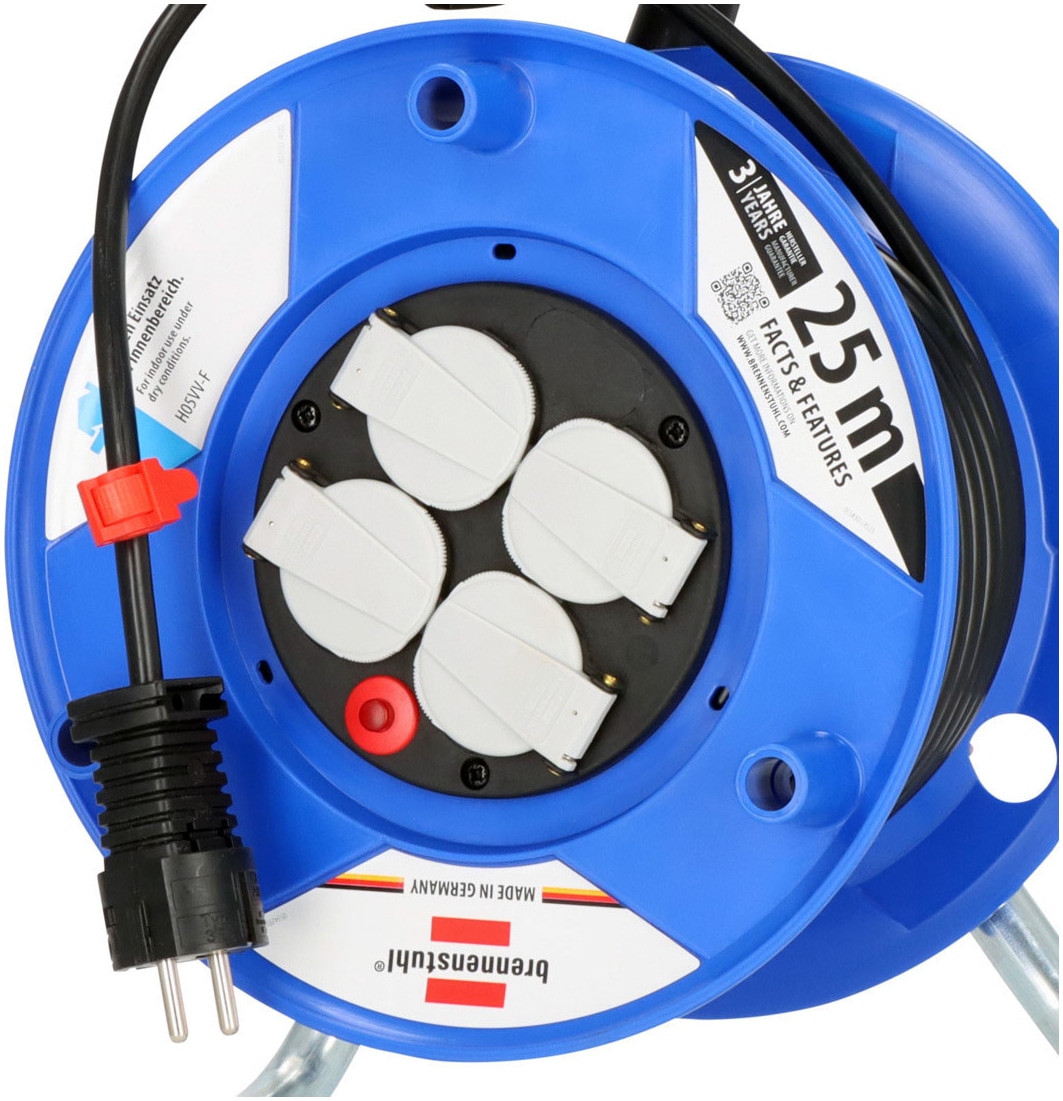 Brennenstuhl Stromkabel »Garant Kabeltrommel 25 m H05VV-F 3G1,5« Typ F (Schuko) 2.500 cm