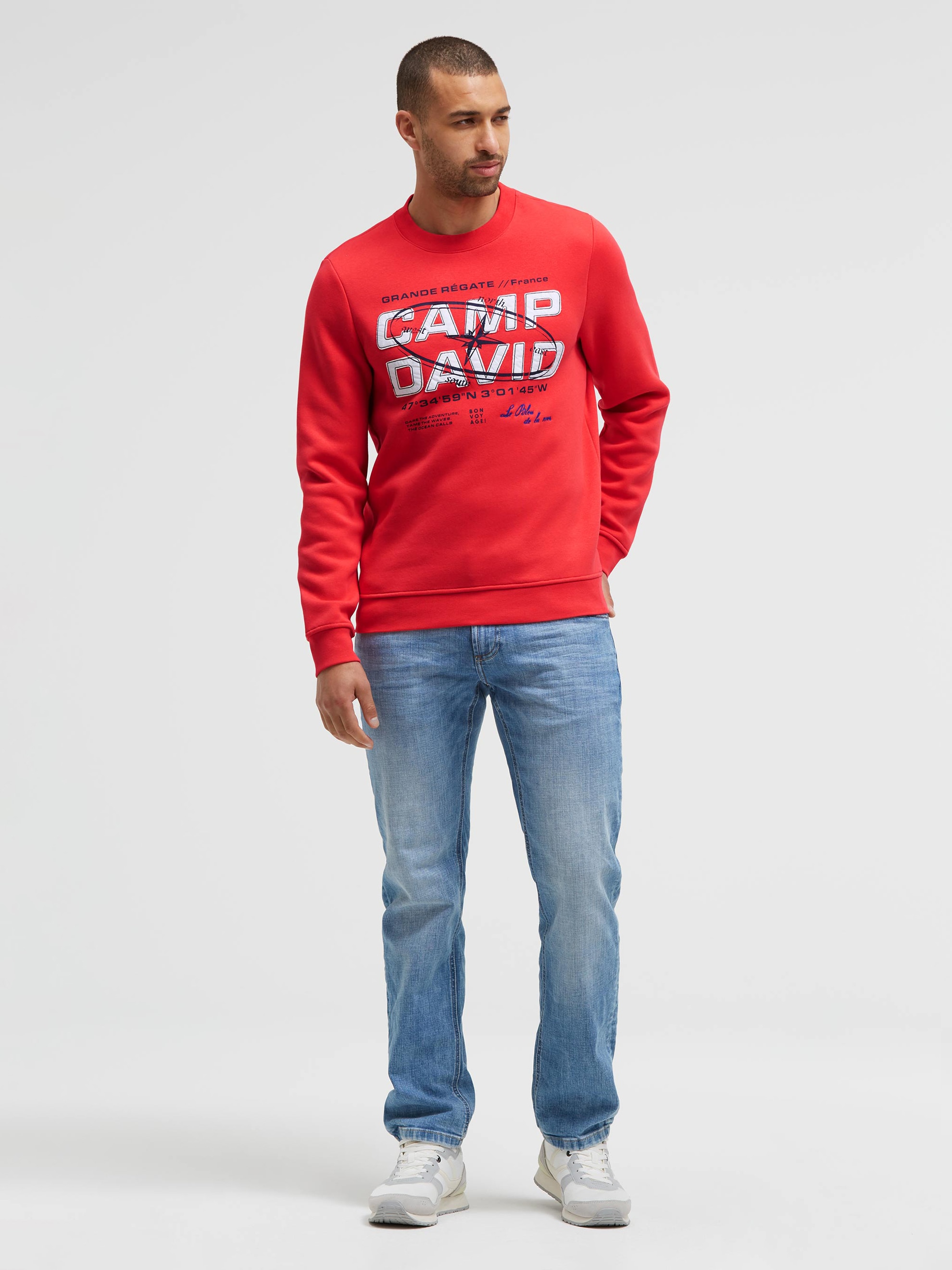 CAMP DAVID Sweater , mit Print
