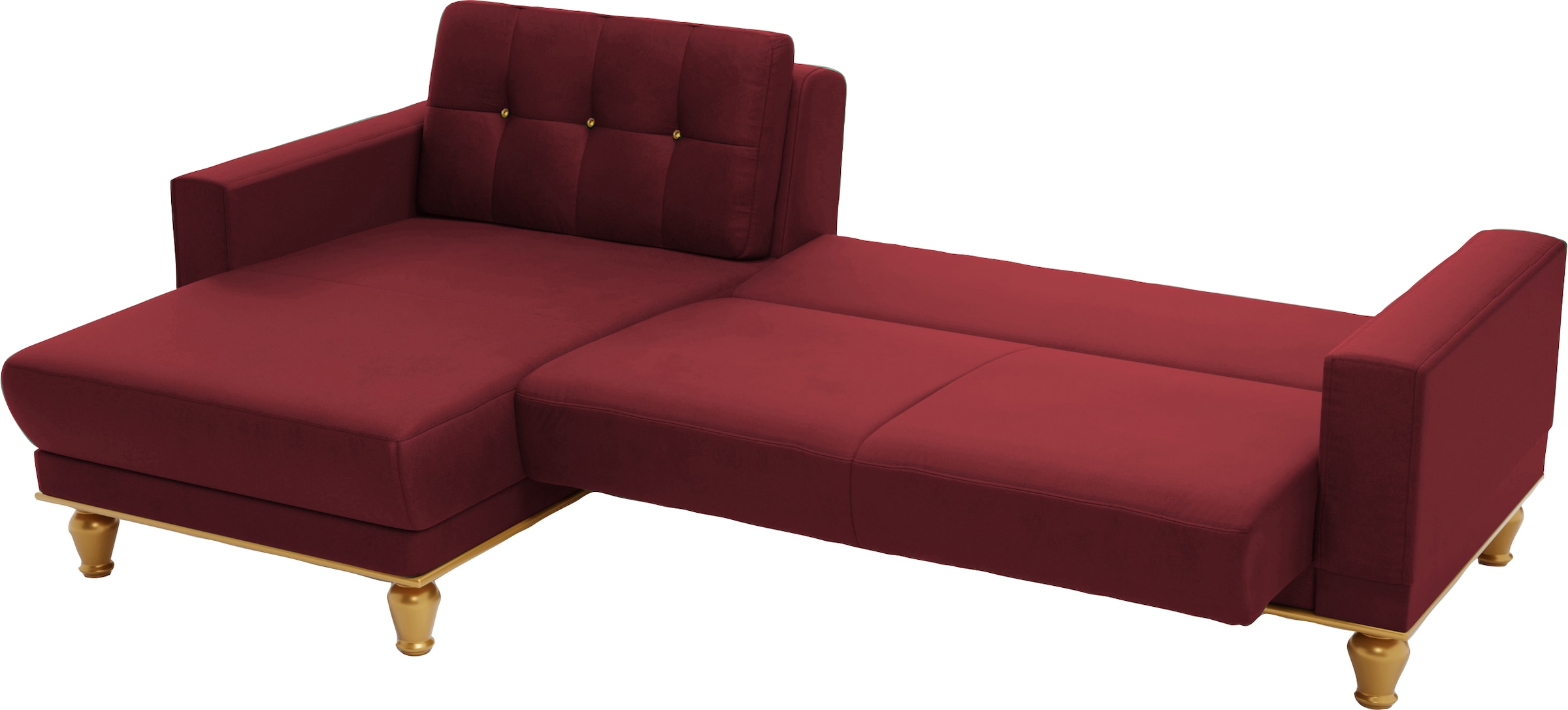 sit&more Ecksofa »Orient 5 L-Form«, mit Strass-Stein, wahlweise mit Bettfunktion und Bettkasten