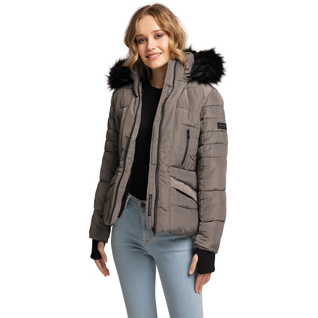 Navahoo Steppjacke »Adele«, mit Kapuze