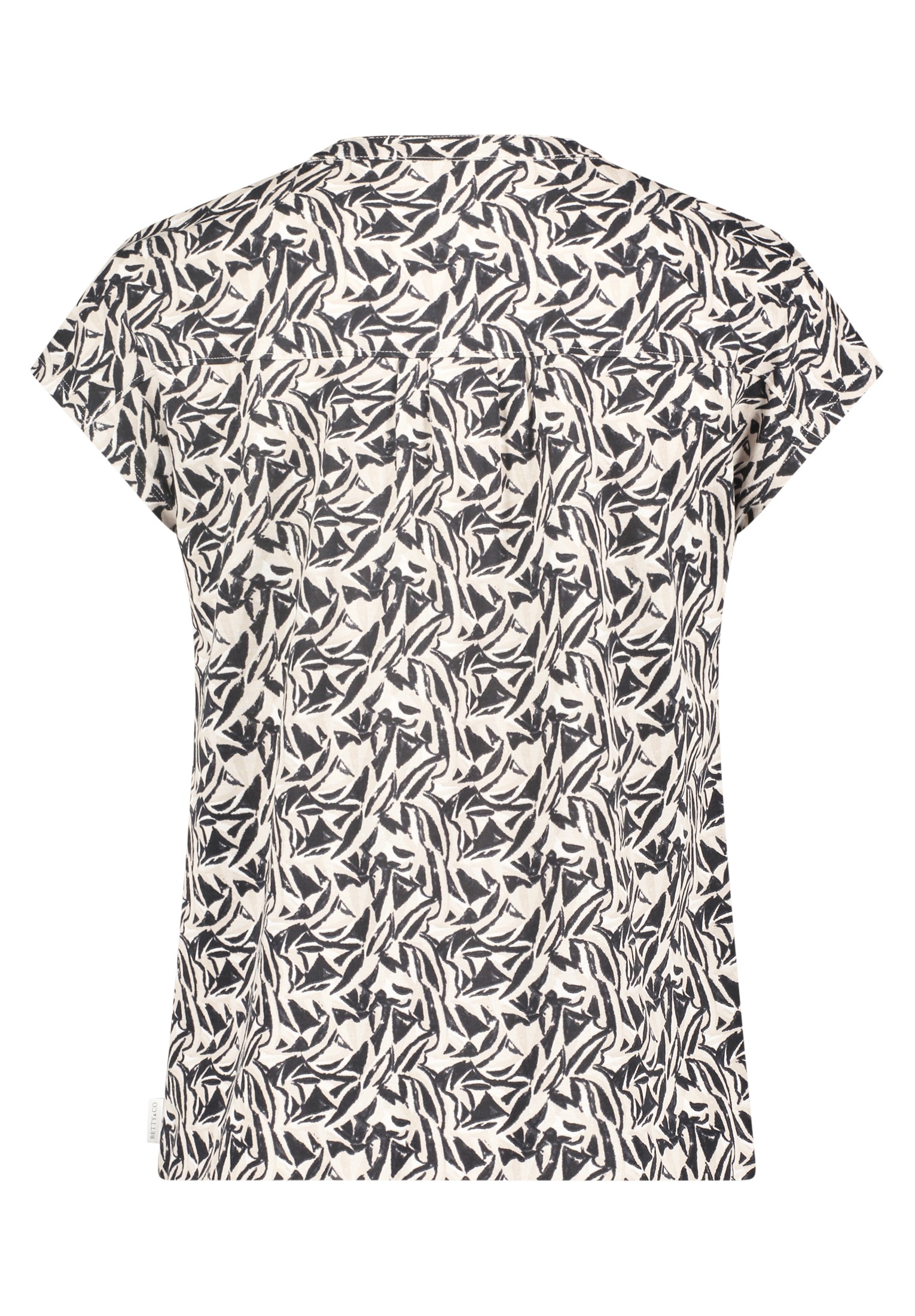 Betty&Co Kurzarmshirt »Betty & Co Damen Blusenshirt mit Knopfleiste«, (1 tlg.), Druck