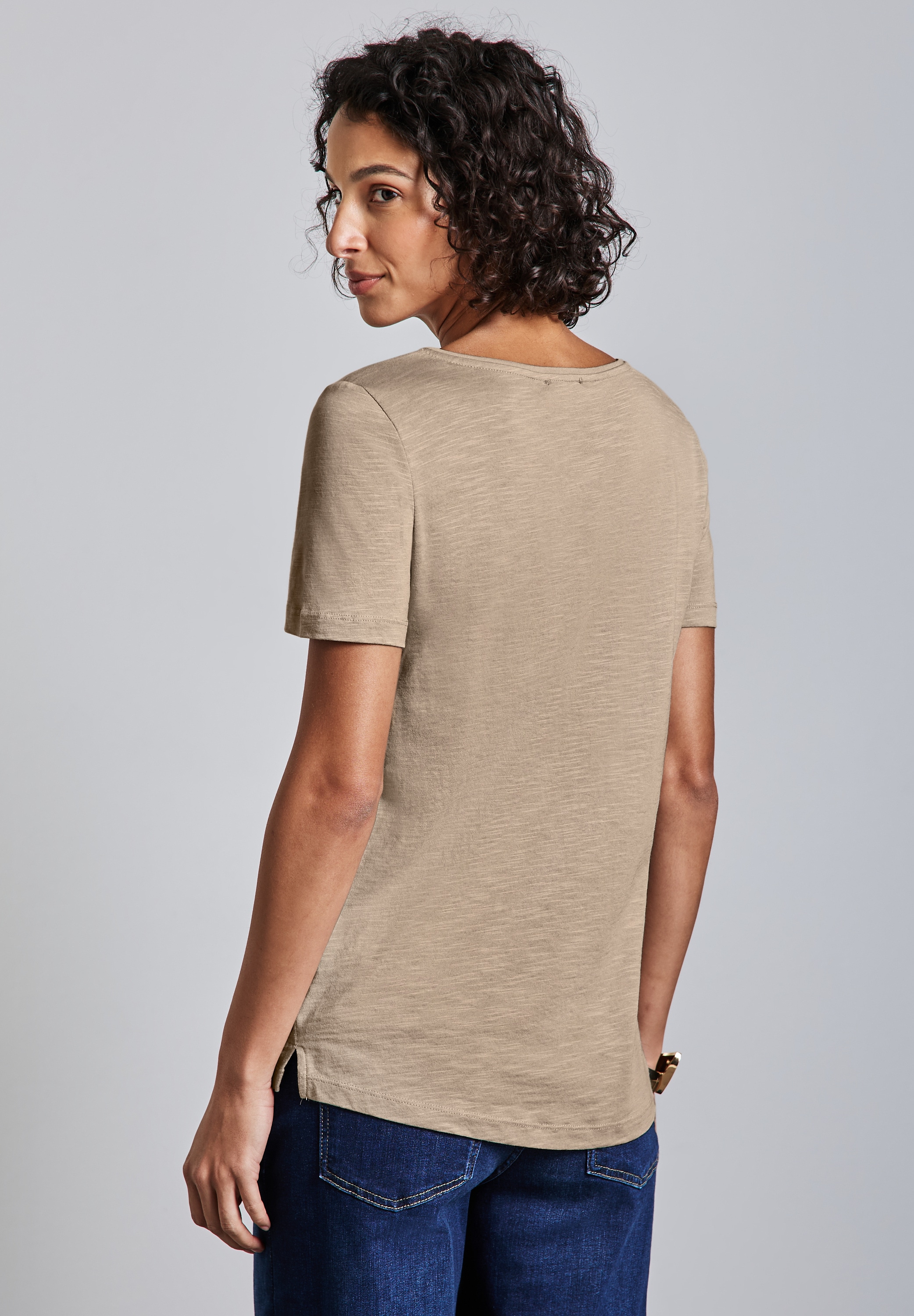 STREET ONE V-Shirt, mit V-Ausschnitt