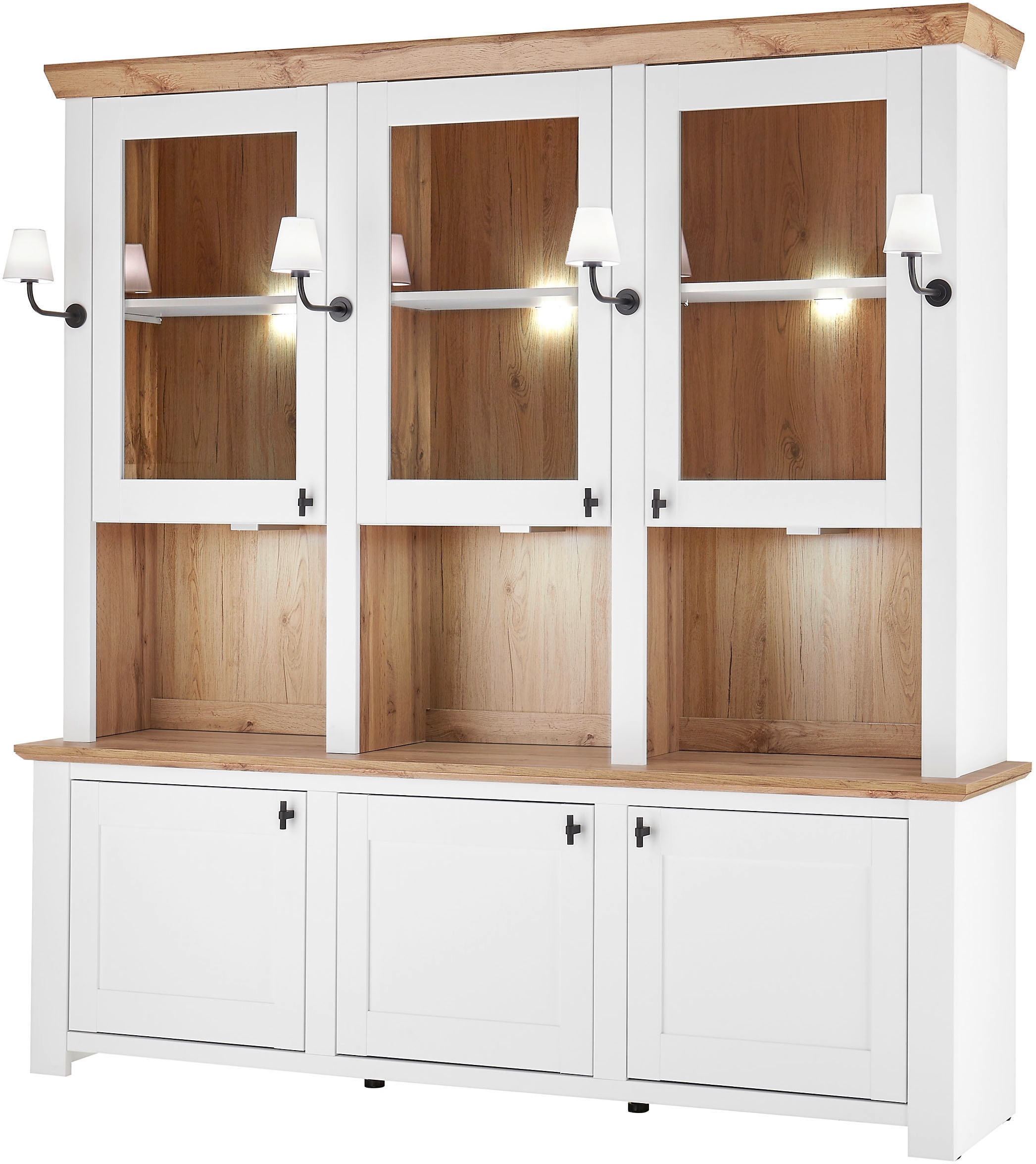 Home affaire Buffet "Bristol, Bücherschrank im Landhausstil, moderner Hochs günstig online kaufen