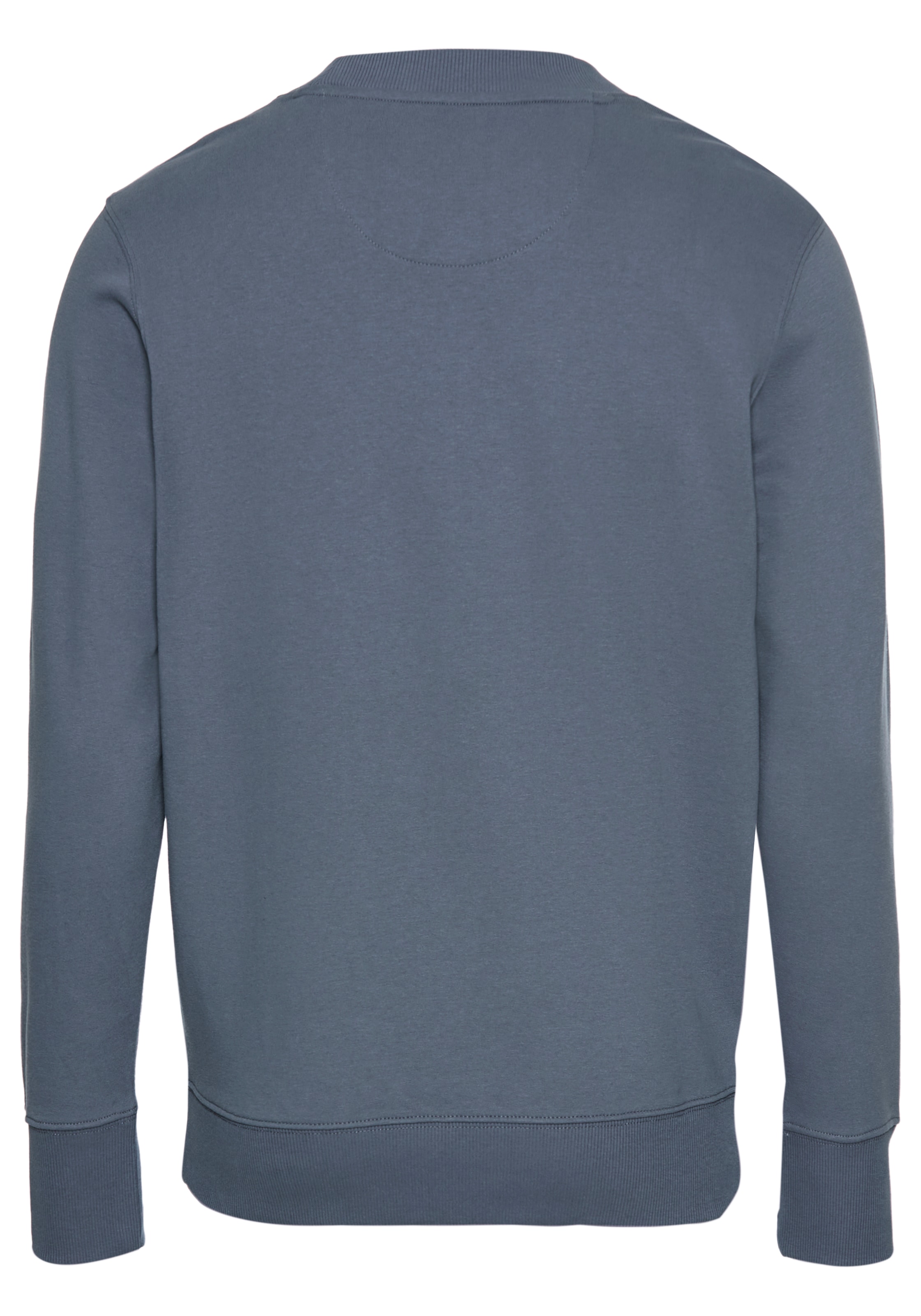 DELMAO Sweatshirt, Langarm, Regular Fit, unifarben, Basic-Stil