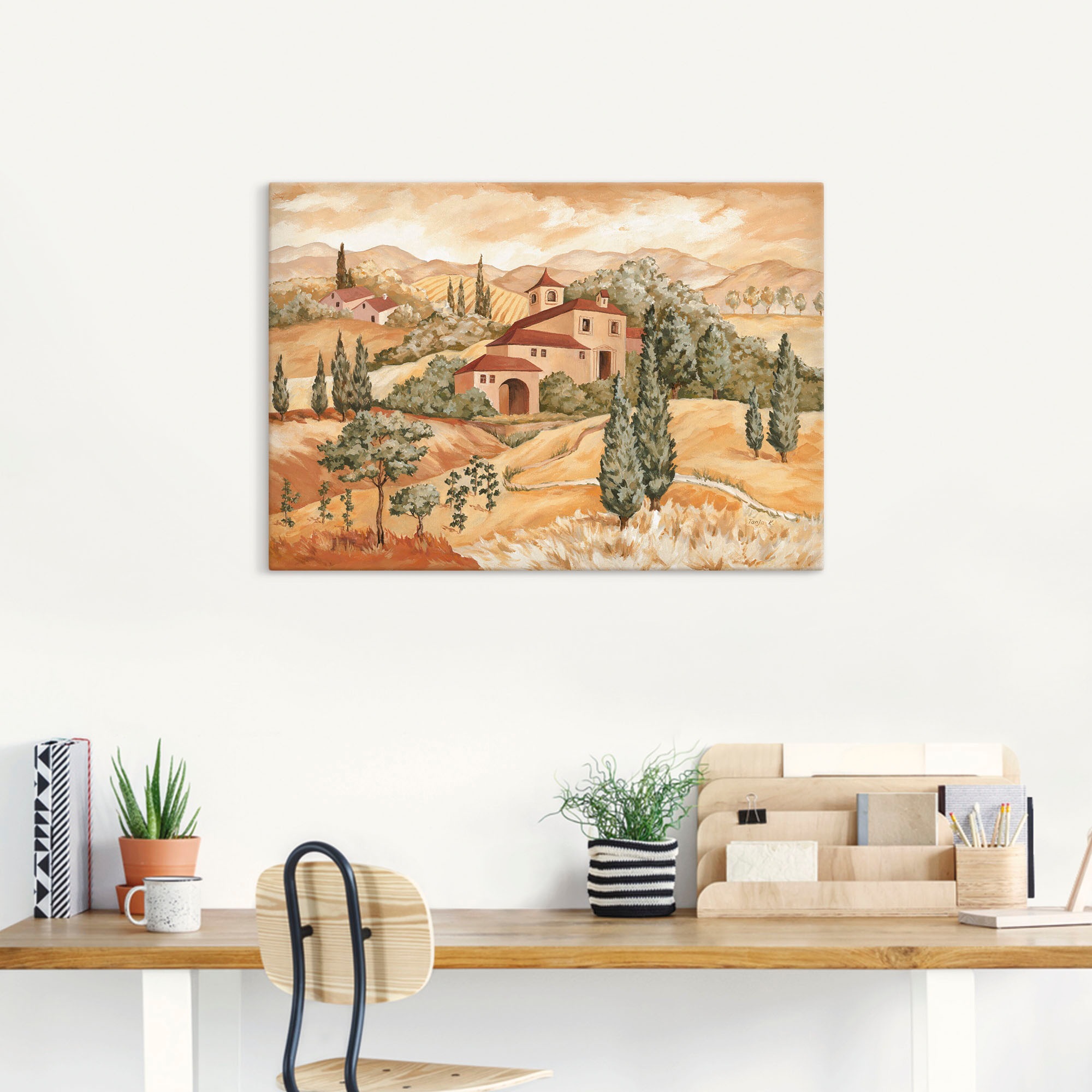 Artland Leinwandbild "Landschaft IV" Europa 1 Stk. tlg. auf Holzrahmen gesp günstig online kaufen