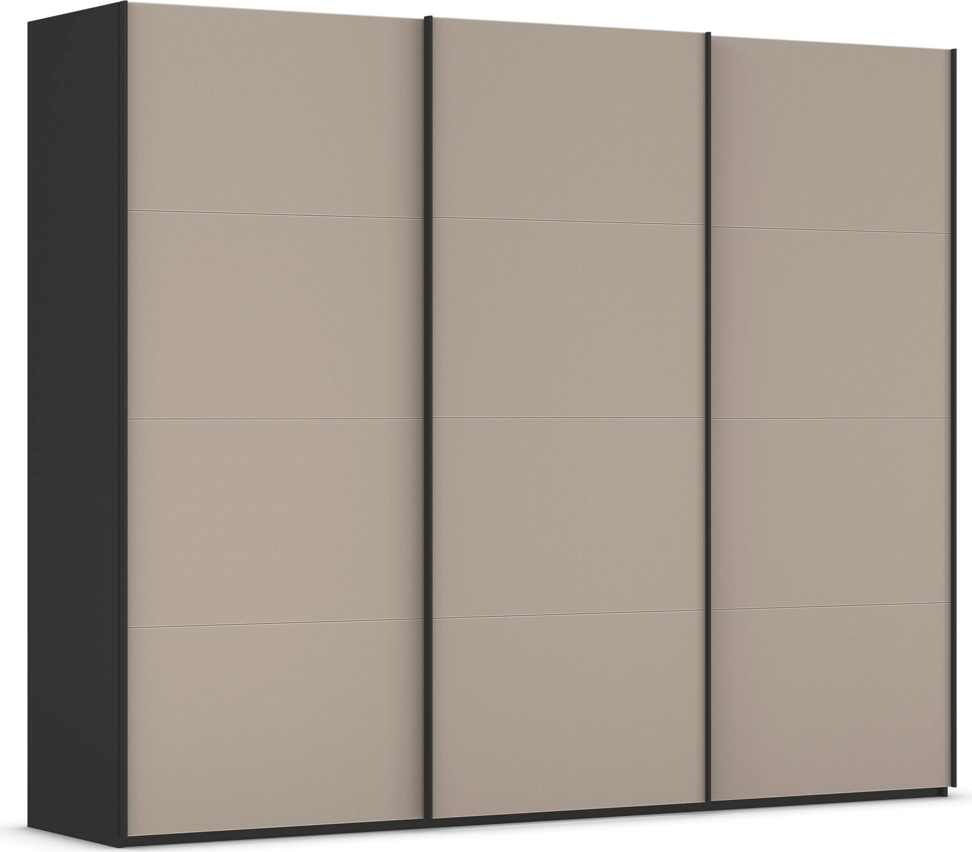 rauch Schwebetürenschrank "Kleiderschrank Schrank Garderobe Schlafzimmerschrank SCALE-FYRA" edle viergeteilte Türen mit Glas-Front viele Farben MADE IN GERMANY