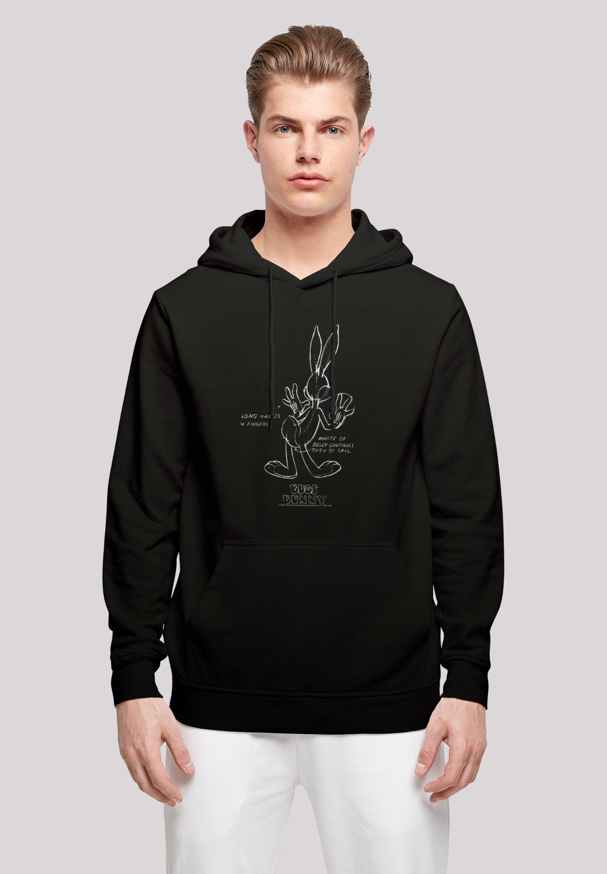 F4NT4STIC Kapuzenpullover "Looney Tunes Bugs Bunny White Belly", Print günstig online kaufen