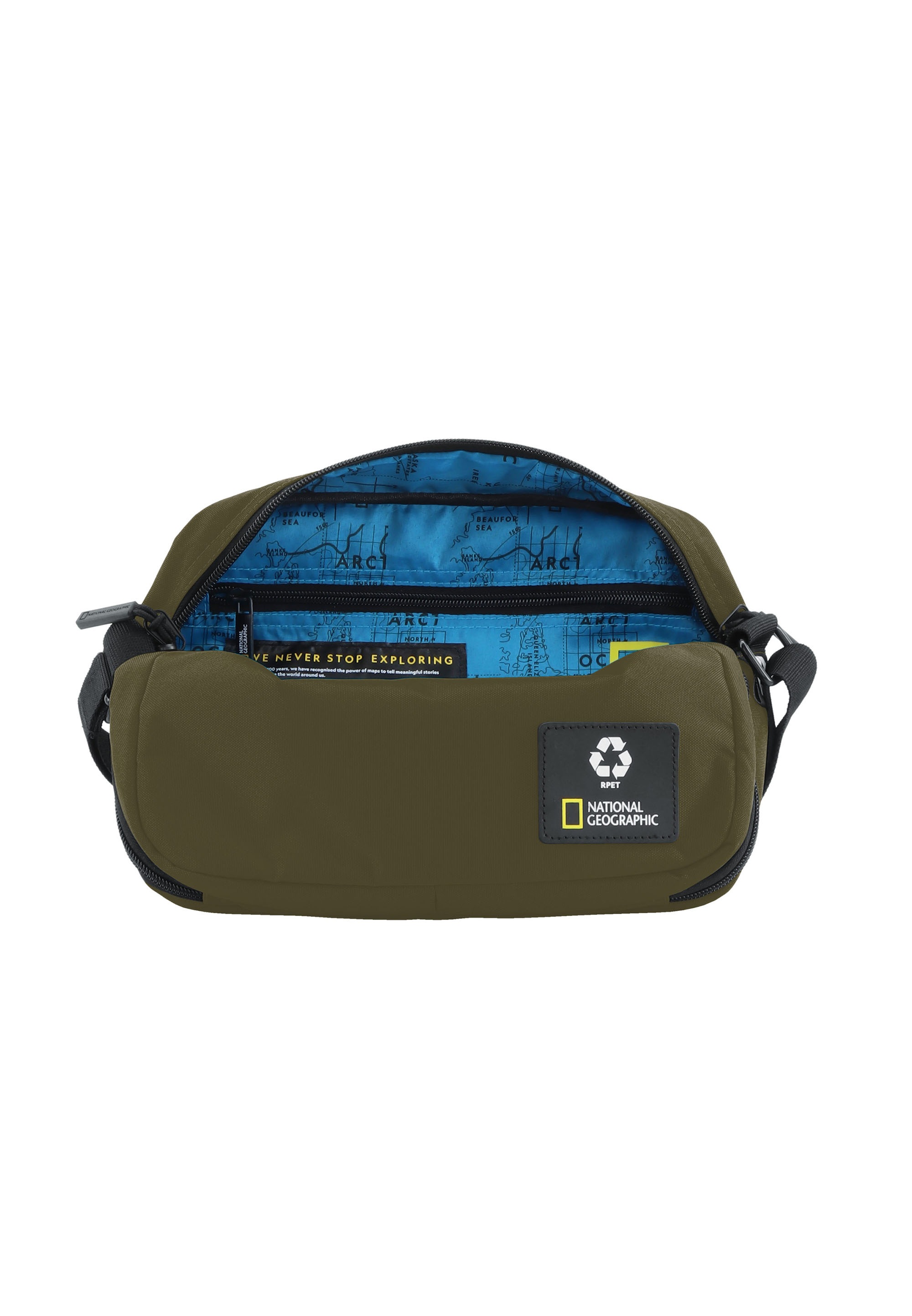 NATIONAL GEOGRAPHIC Schultertasche »OCEAN«, hergestellt aus recycelten PET-Flaschen