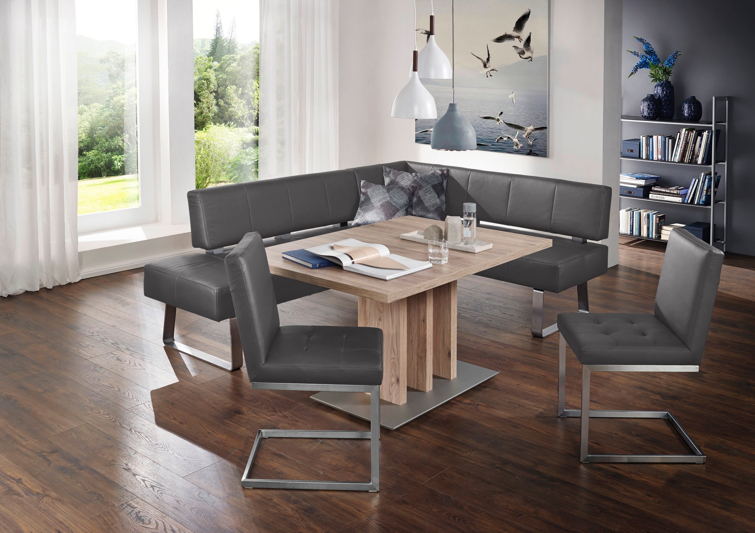 K+W Komfort & Wohnen Eckbankgruppe "Spider II" Set, 4 Stk. tlg. langer Sche günstig online kaufen