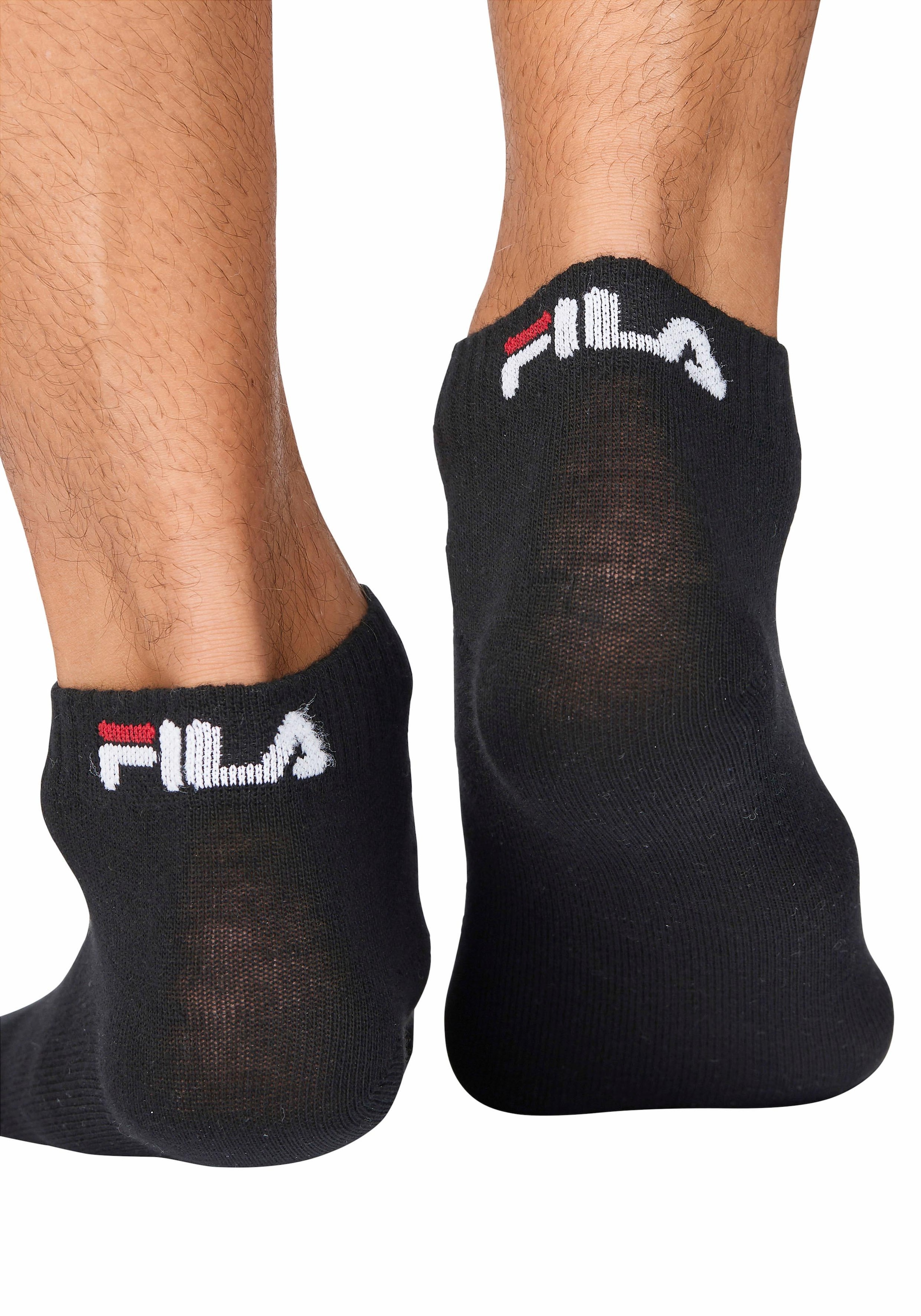 Fila Kurzsocken »UNISEX INVISIBLE PLAIN SOCKS«, (3 Paar), mit Logostickerei