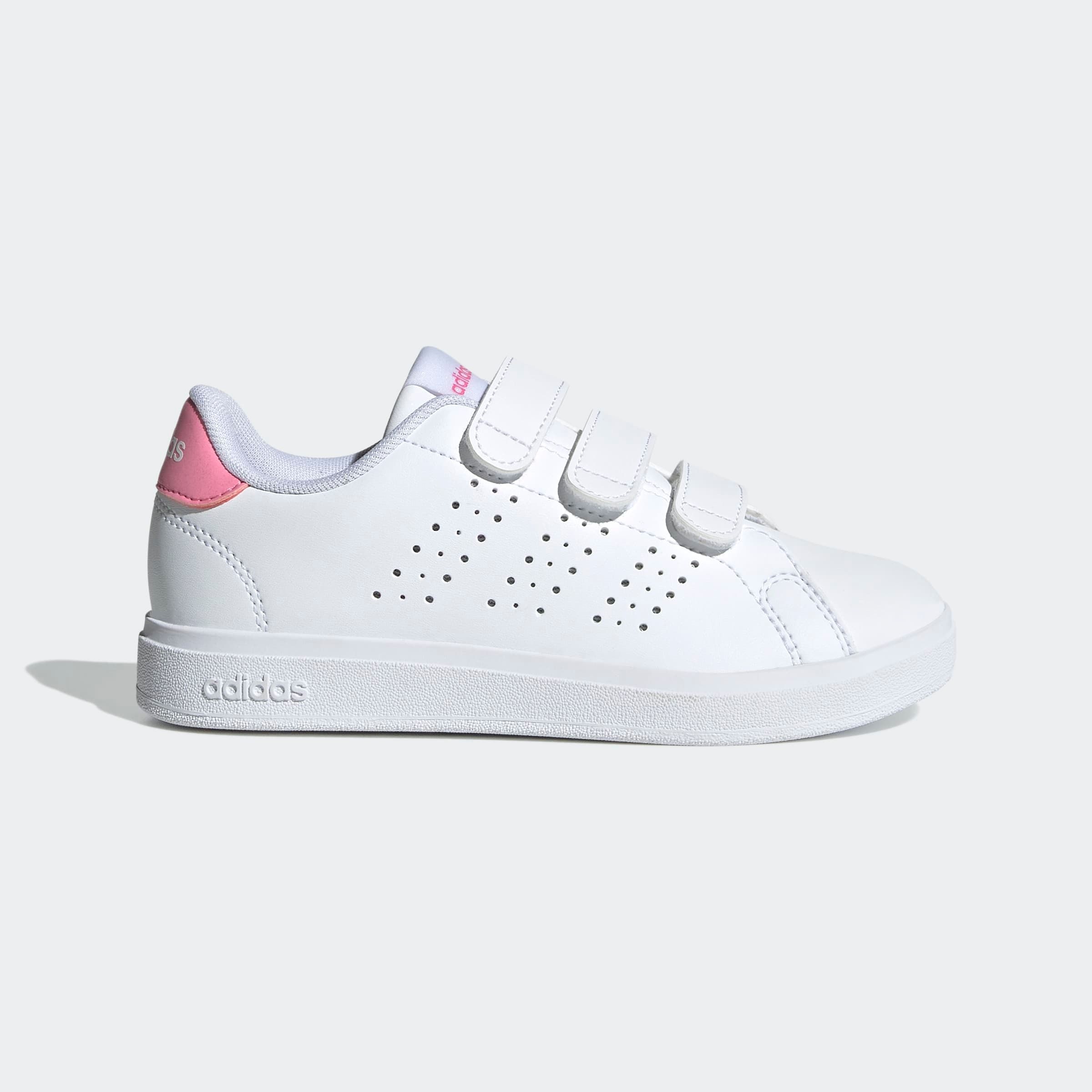 adidas Sportswear Klettschuh »ADVANTAGE BASE 2.0 KIDS«, Design auf den Spuren des adidas Stan Smith