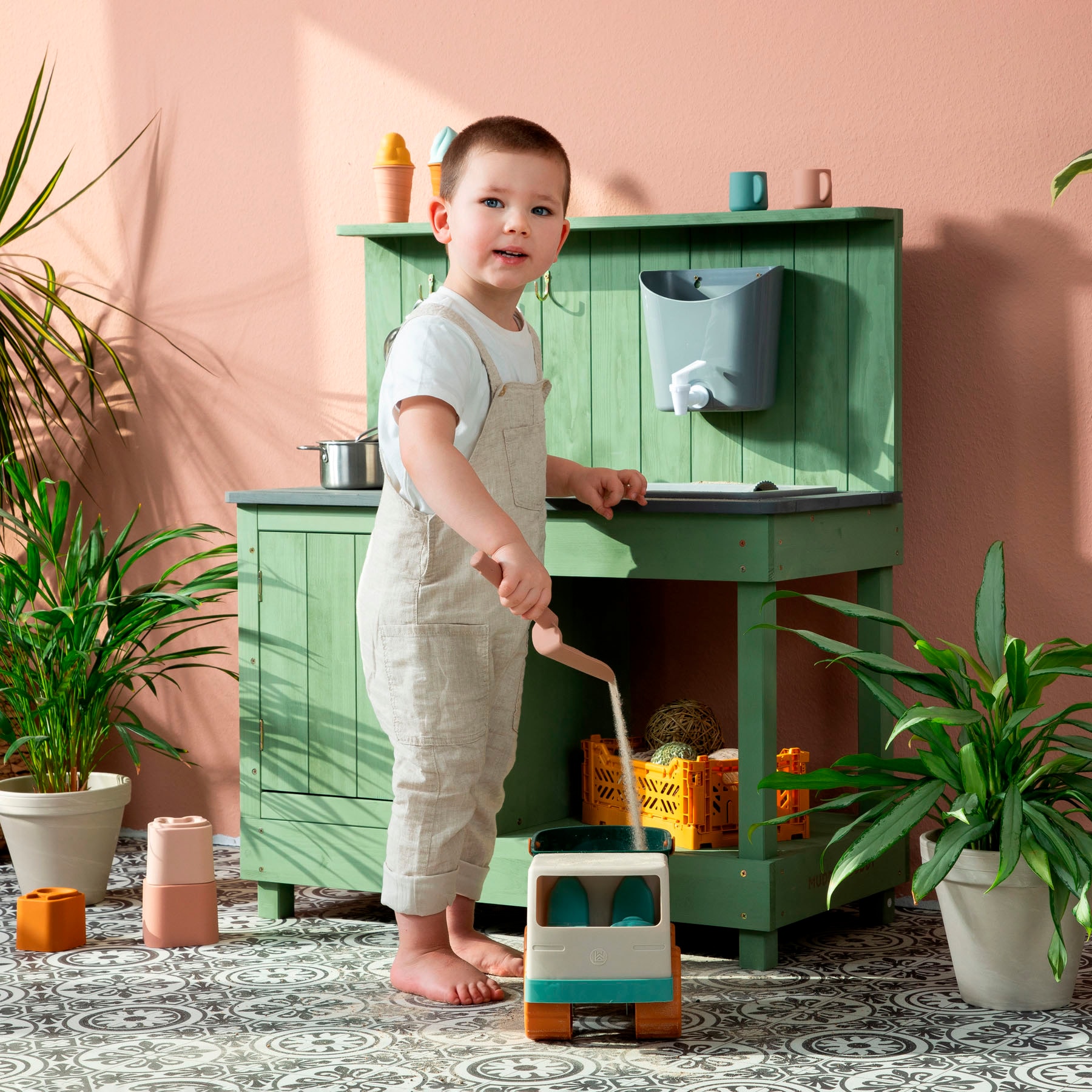 MUDDY BUDDY® Outdoor-Spielküche »Mud Expert, eukalyptus«, FSC® - schützt Wald - weltweit