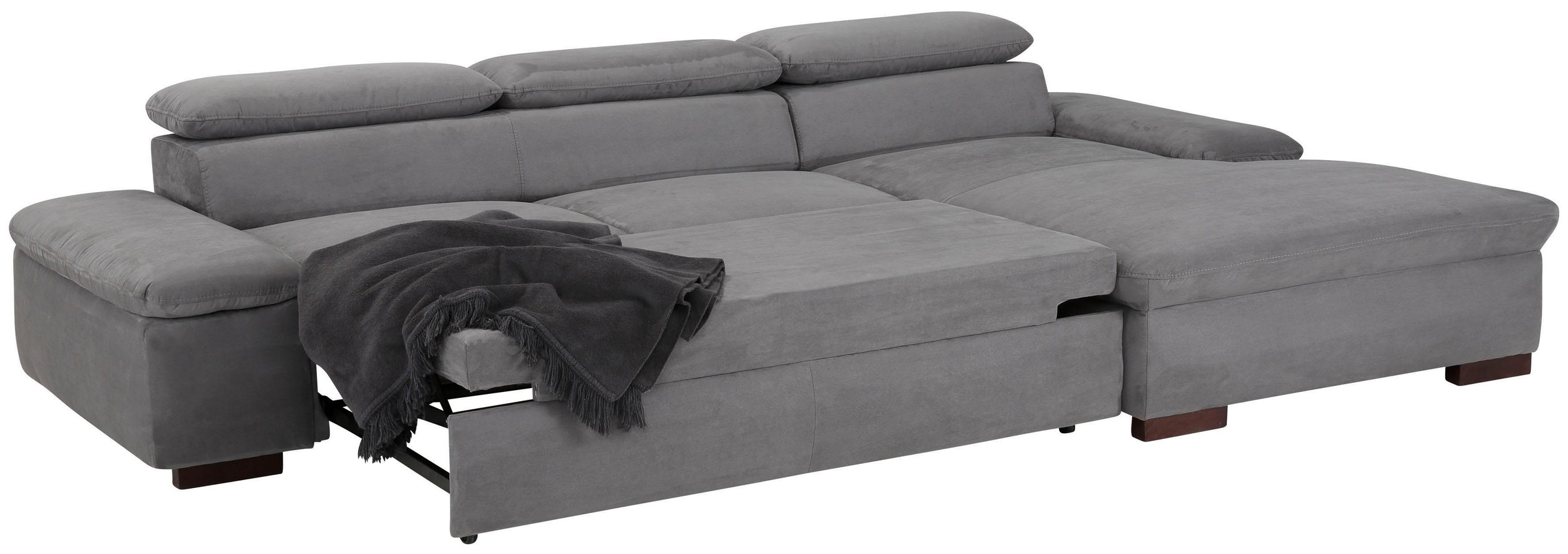 Home affaire Ecksofa »Alberto L-Form«, mit Kopfteilverstellung, wahlweise mit Bettfunktion