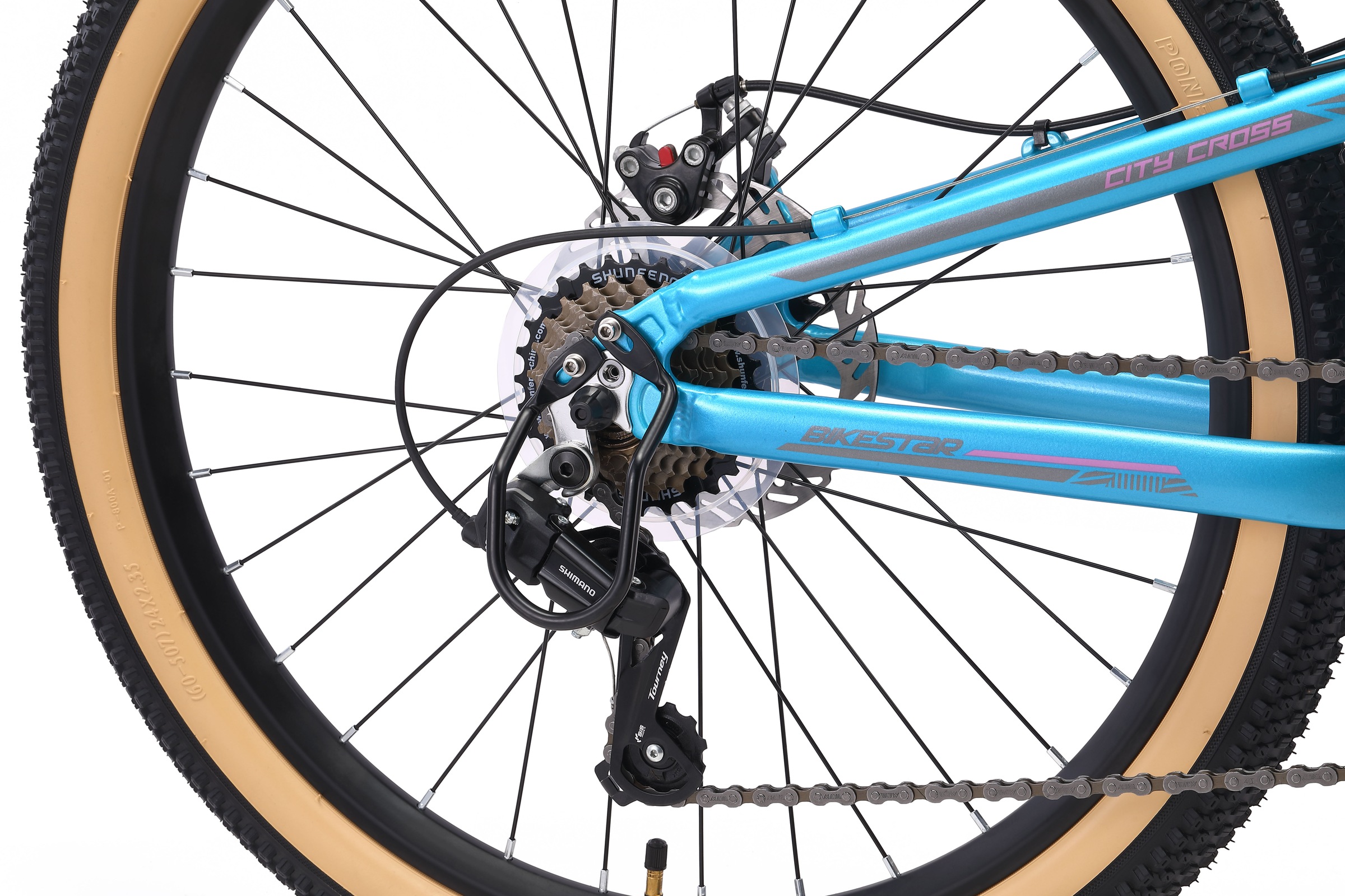Bikestar Jugendfahrrad 21 Gang Shimano RD-TY21 Schaltwerk Kettenschaltung