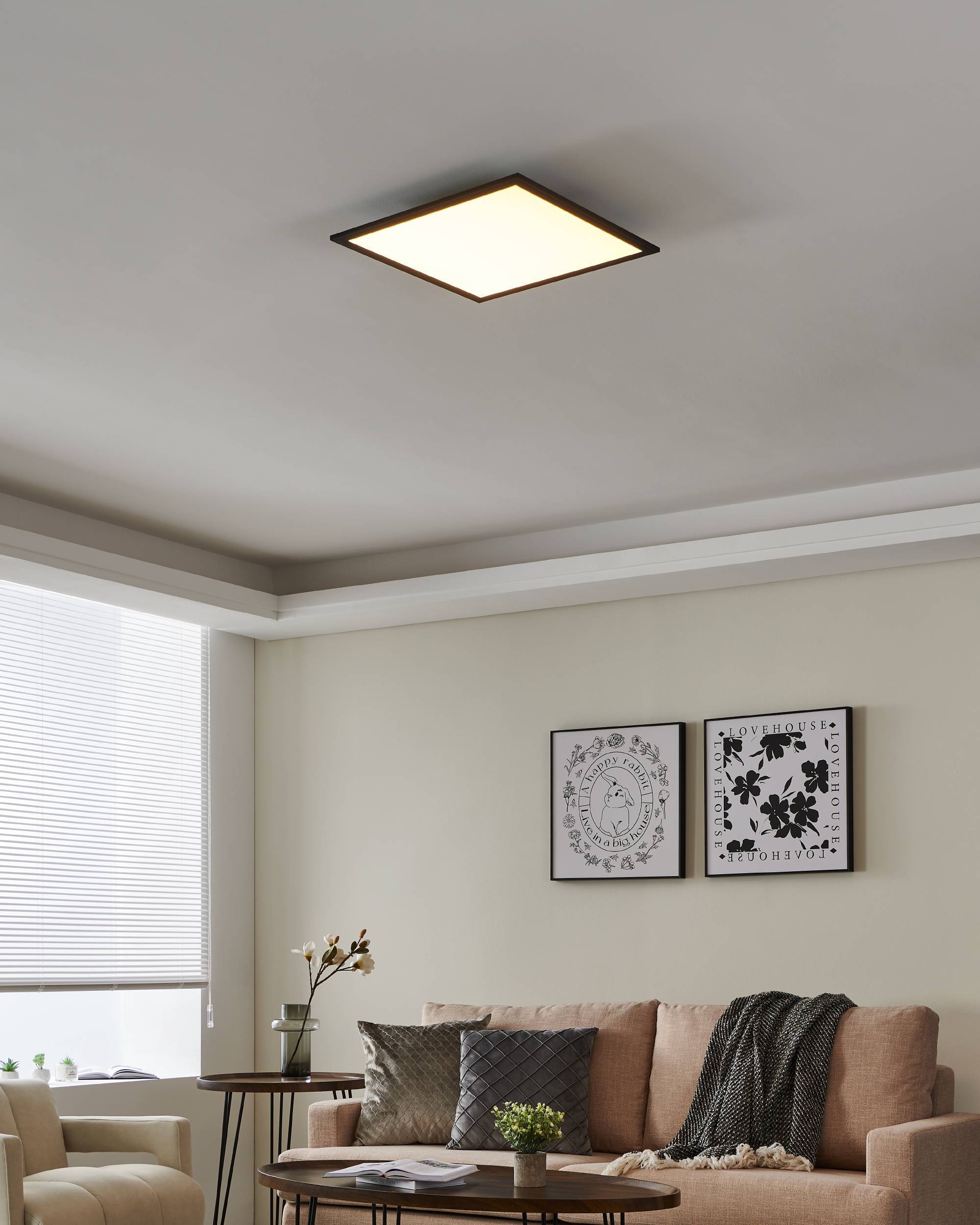 EGLO LED-Deckenleuchte »SALOBRENA-Z«,  in schwarz aus Alu / inkl. LED fest integriert - 21,5 Watt