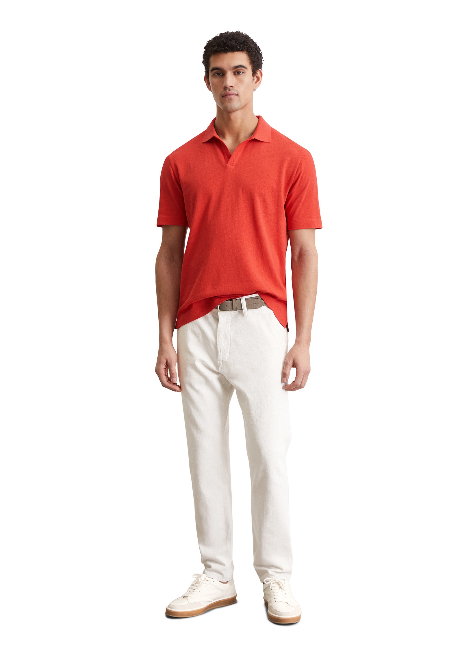 Marc O'Polo Poloshirt »aus Bio-Baumwolle und Leinen«