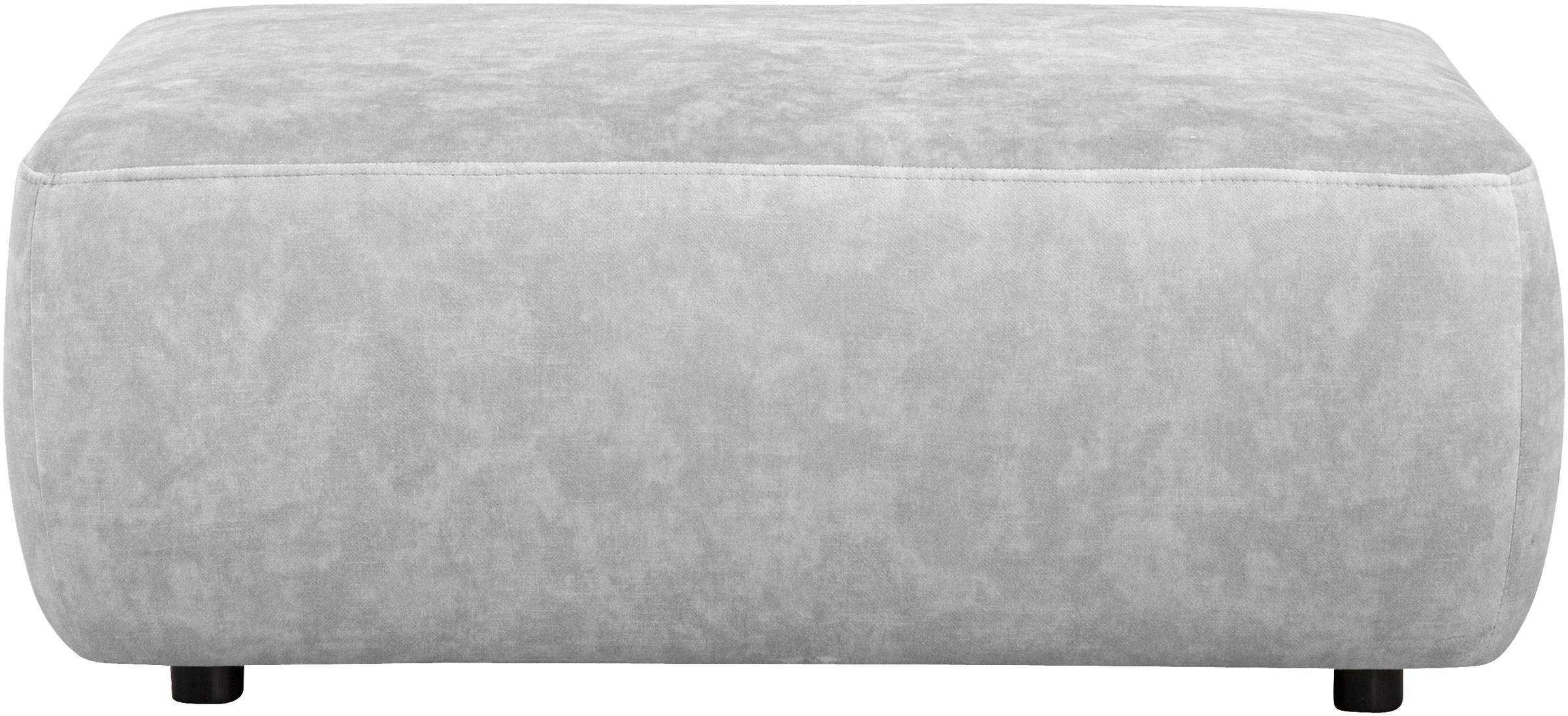 Home Affaire Torge Upholstered Stool Silver Grey 100x68x42cm 2