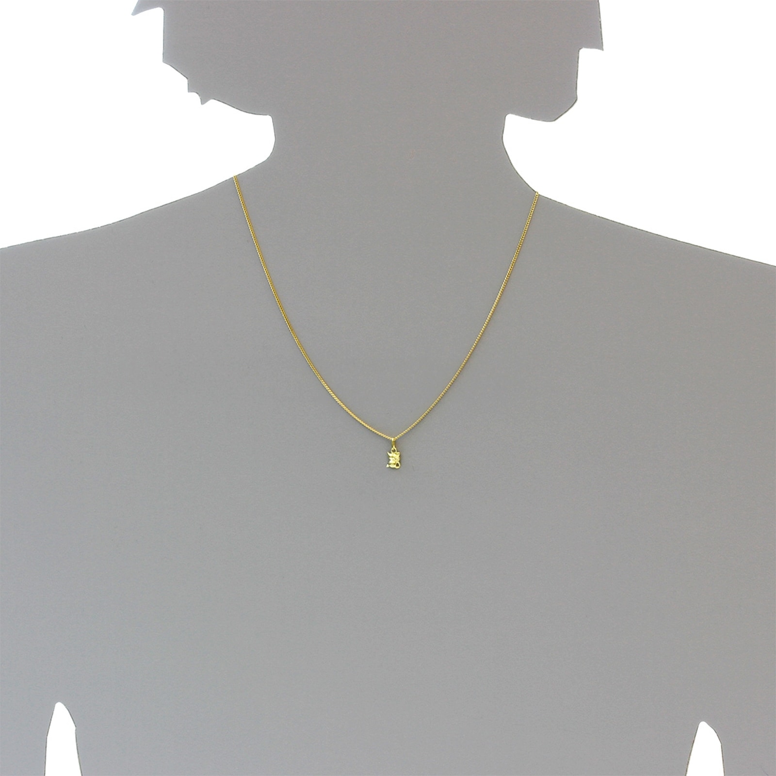 OSTSEE-SCHMUCK Kette und Anhänger Set »- Mäuschen - Gold 333/000 -,«