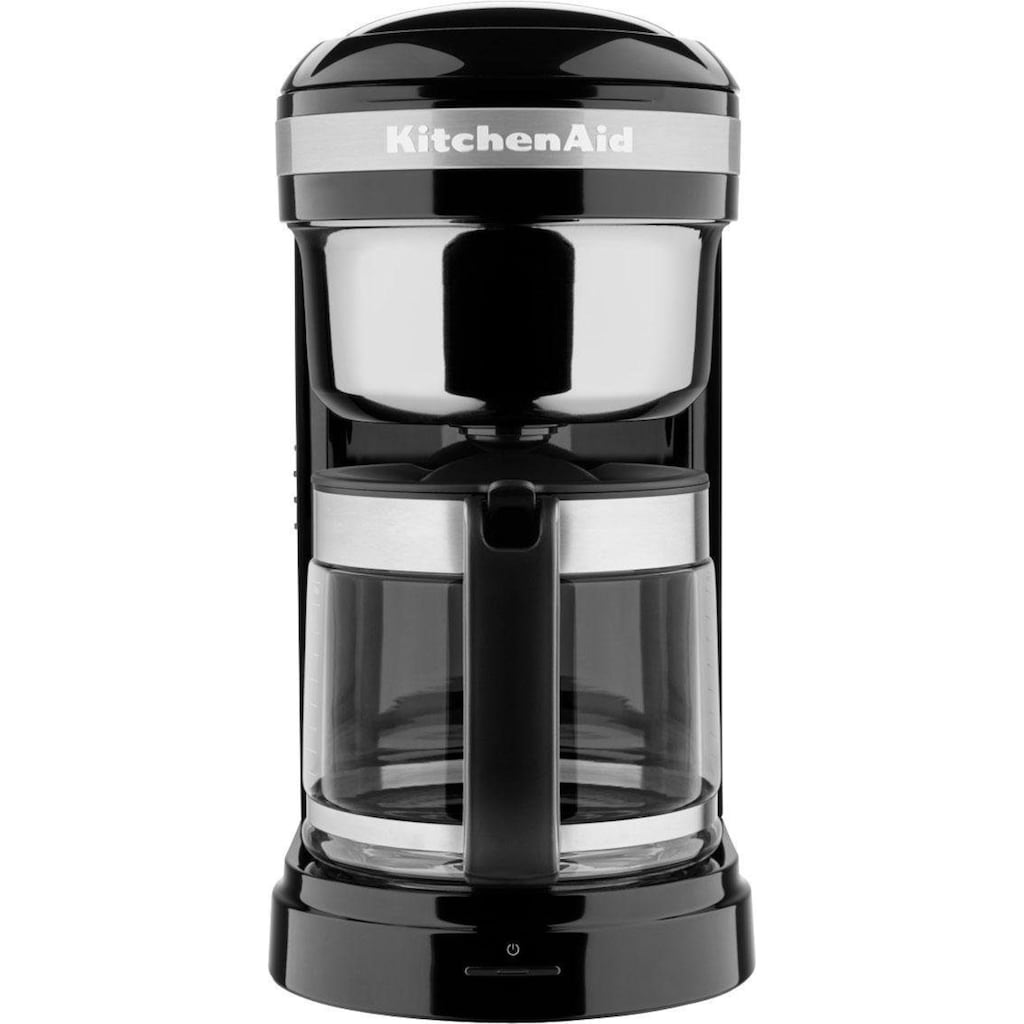 KitchenAid Filterkaffeemaschine »5KCM1209EOB ONYX BLACK«, 1,7 l Kaffeekanne, goldfarbener Permanentfilter