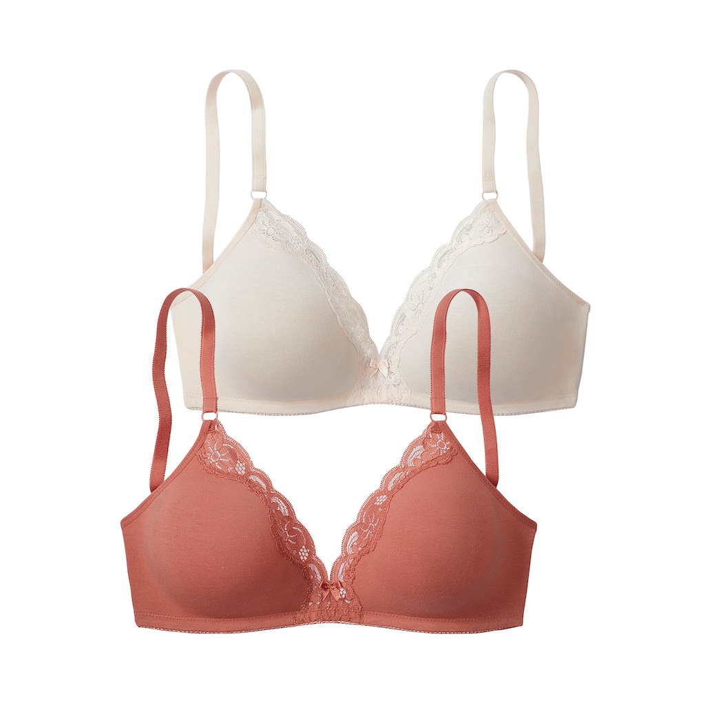 petite fleur Bralette-BH, (Packung, 2 Stück)