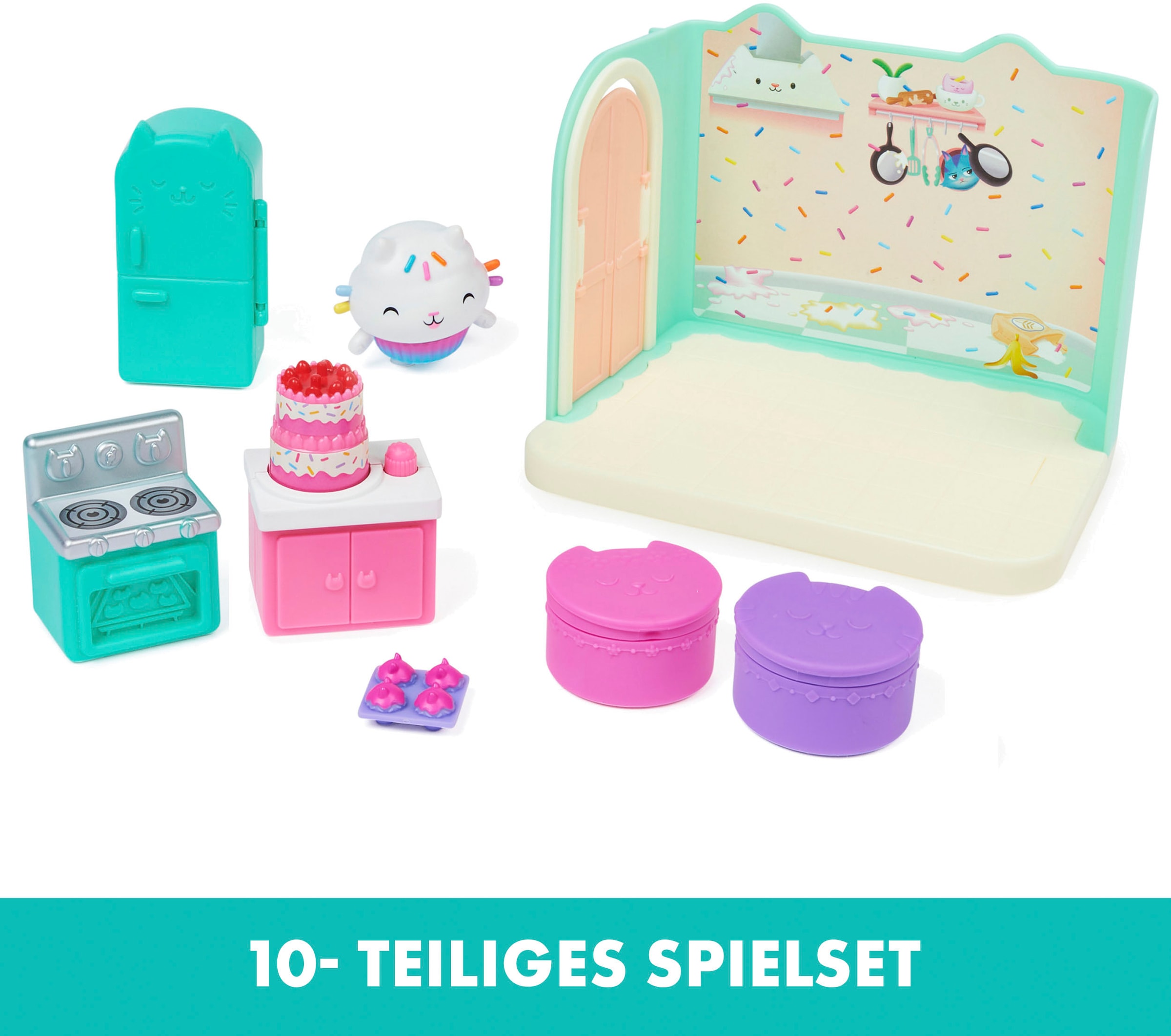 Spin Master Spielwelt »Gabby's Dollhouse – Deluxe Room – Cakey's Küche«