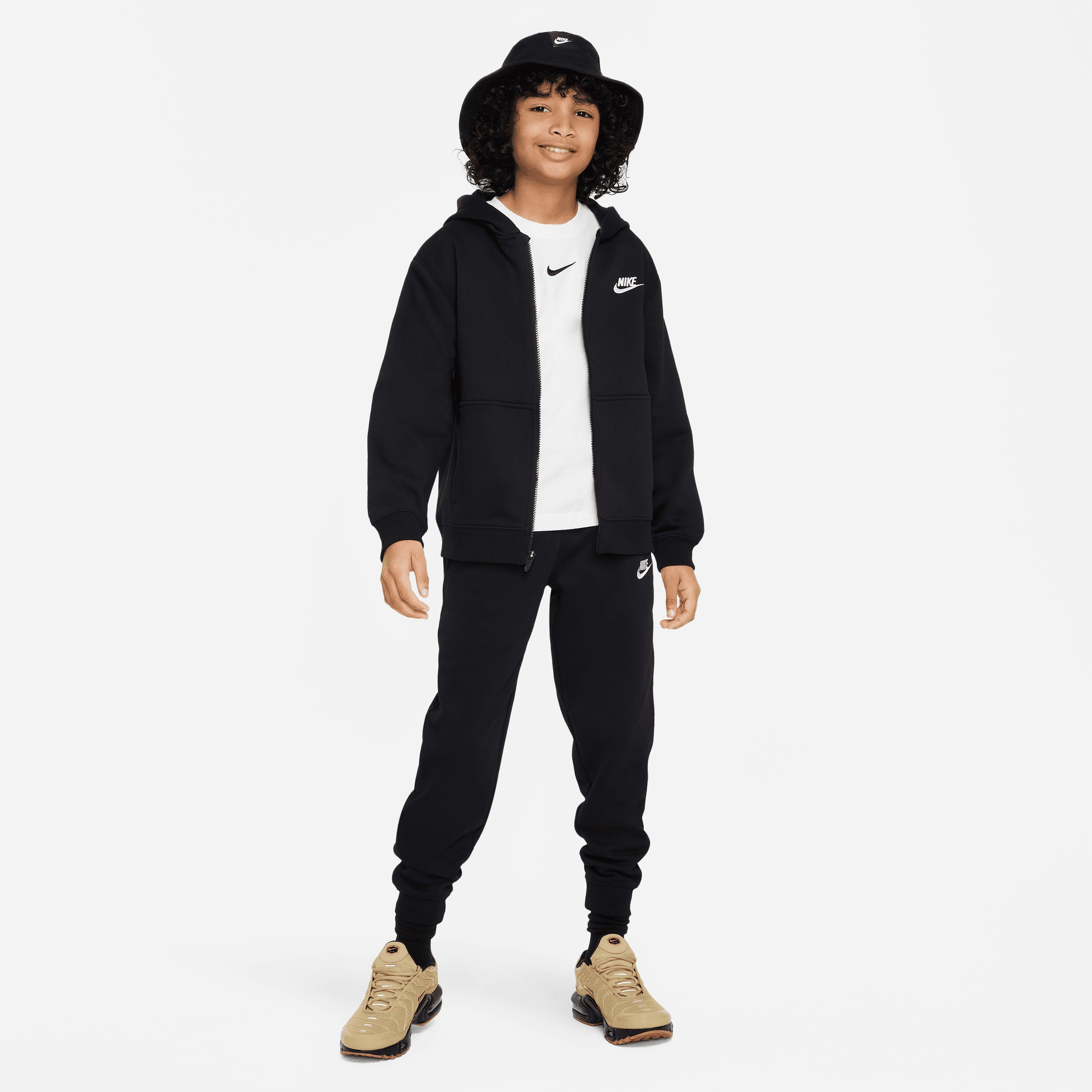 Nike Sportswear Trainingsanzug "CLUB FLEECE BIG KIDS FULL-ZIP TRACKSUIT"