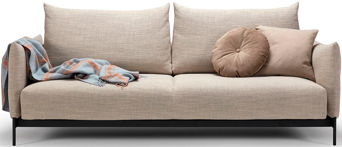 INNOVATION LIVING ™ Schlafsofa "MALLOY innovativ, komfortabel und bequem, modernes Design", hohe Rückenlehne, schmale Ar