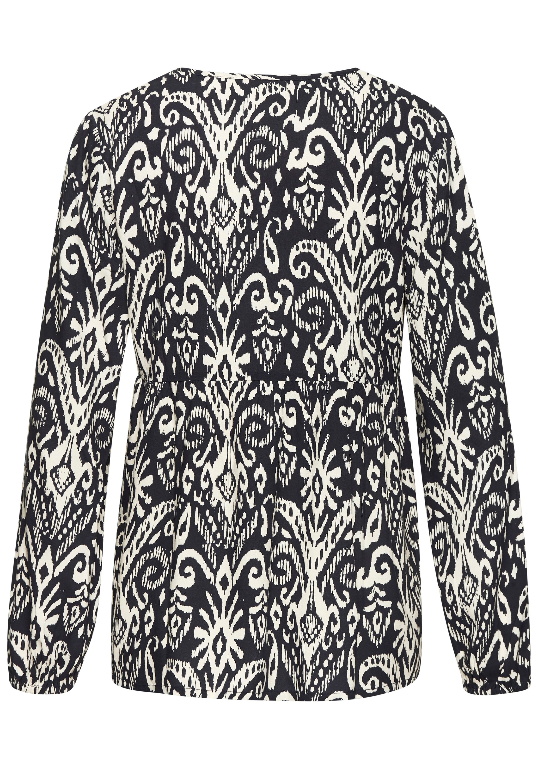 Vivance Long Sleeve Blouse Navy Blue Size 40 3