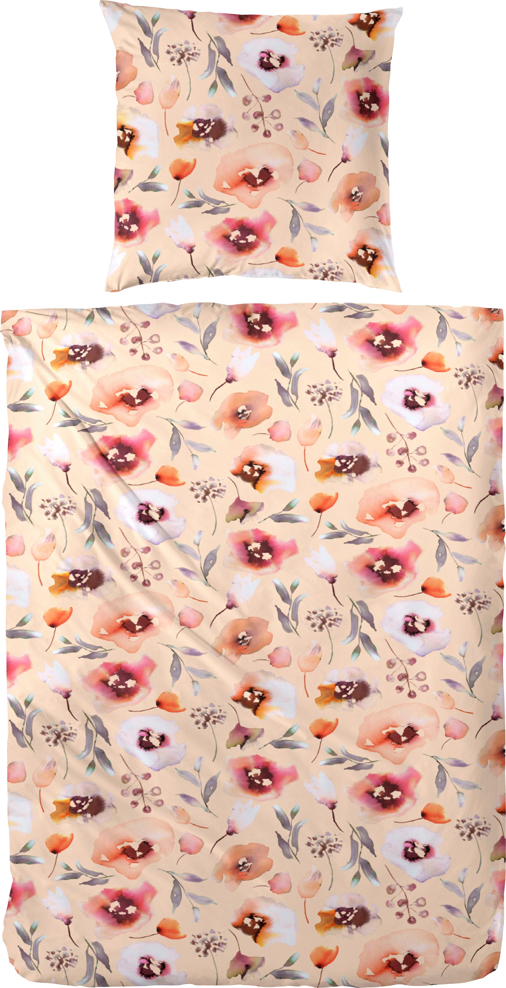 Primera Bettwäsche "Dotsy" 2 Stk. tlg. mit zarten Blumen günstig online kaufen
